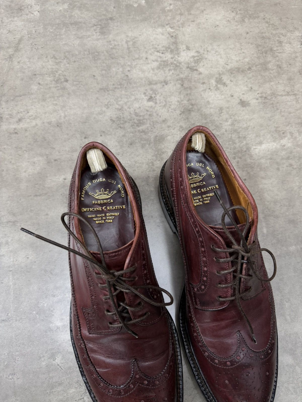 Officine Creative Officine Creative Wingtip Brogue Derby Shoes Burgundy Size US 8 / EU 41 - 6 Thumbnail