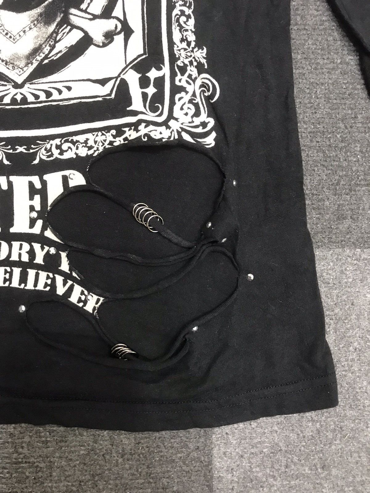 Japanese Brand 💥PUNK💥Dig Deep Distressed Streetwear Shirt Size M / US 6-8 / IT 42-44 - 6 Thumbnail