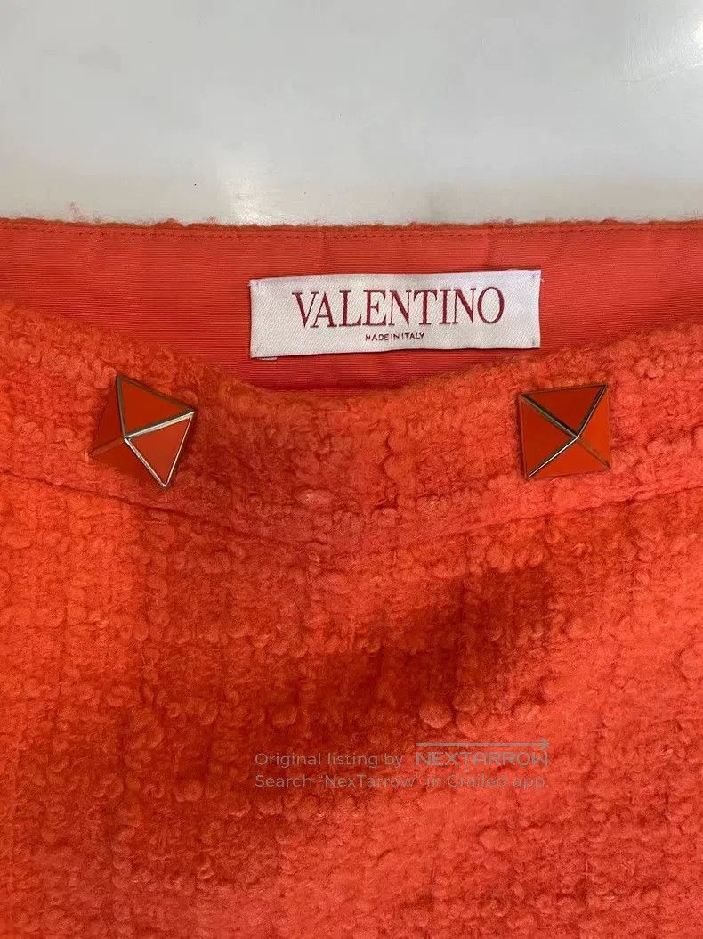 Valentino Valentino A small fragrant orange skirt Size L / US 10 / IT 46 - 4 Thumbnail