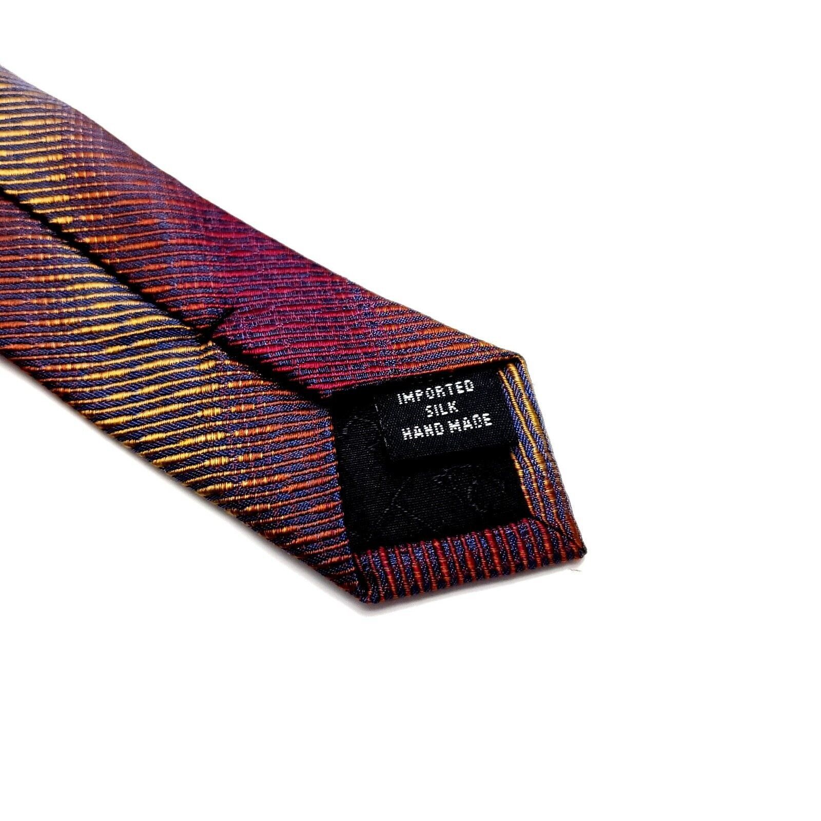 Kenneth Cole Kenneth Cole Silk Tie Red Woven Wide Size ONE SIZE - 4 Thumbnail