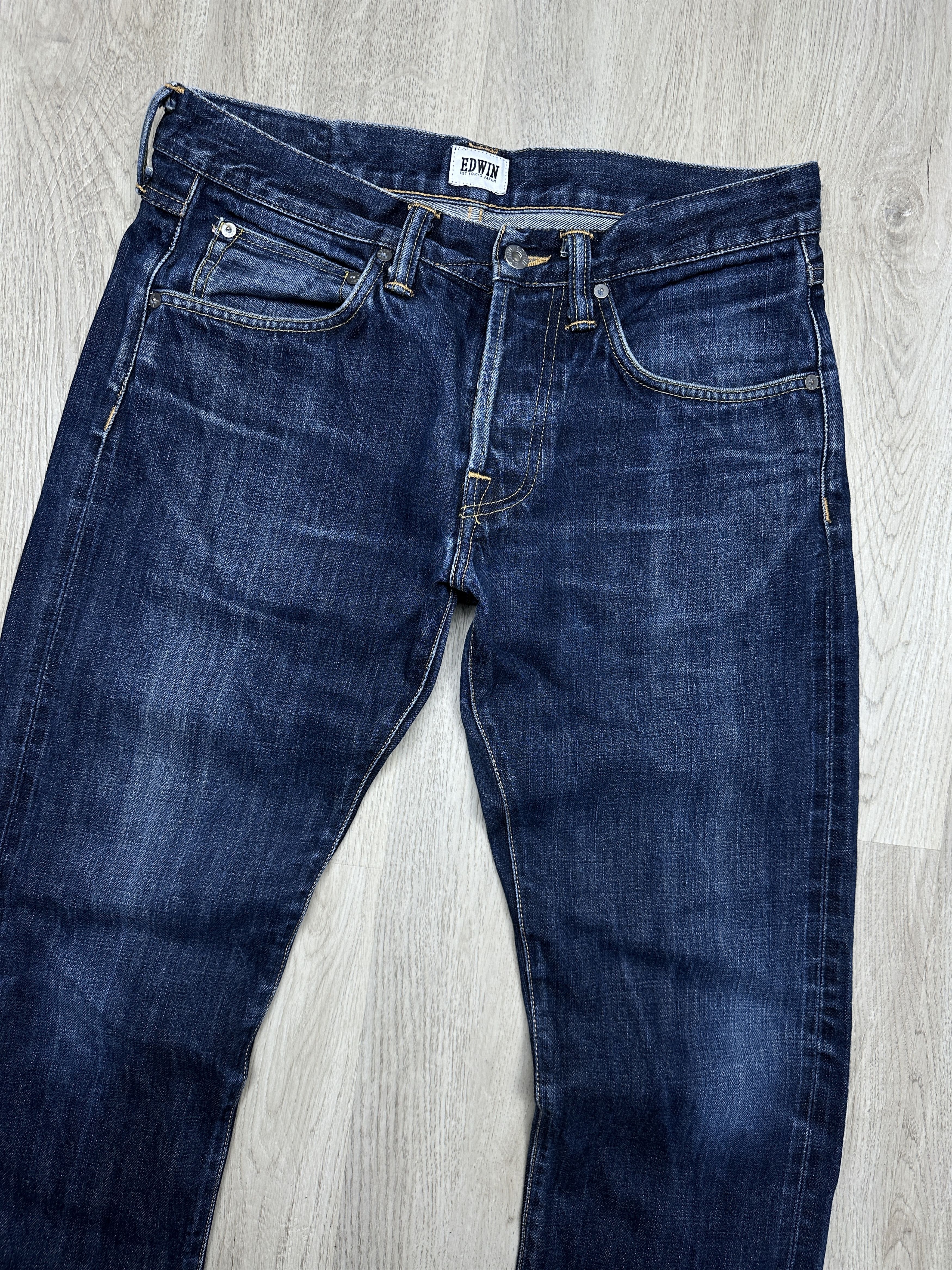 Edwin Edwin Mens Salvage Regular Tapered Denim Pants Jeans Size US 32 / EU 48 - 4 Thumbnail