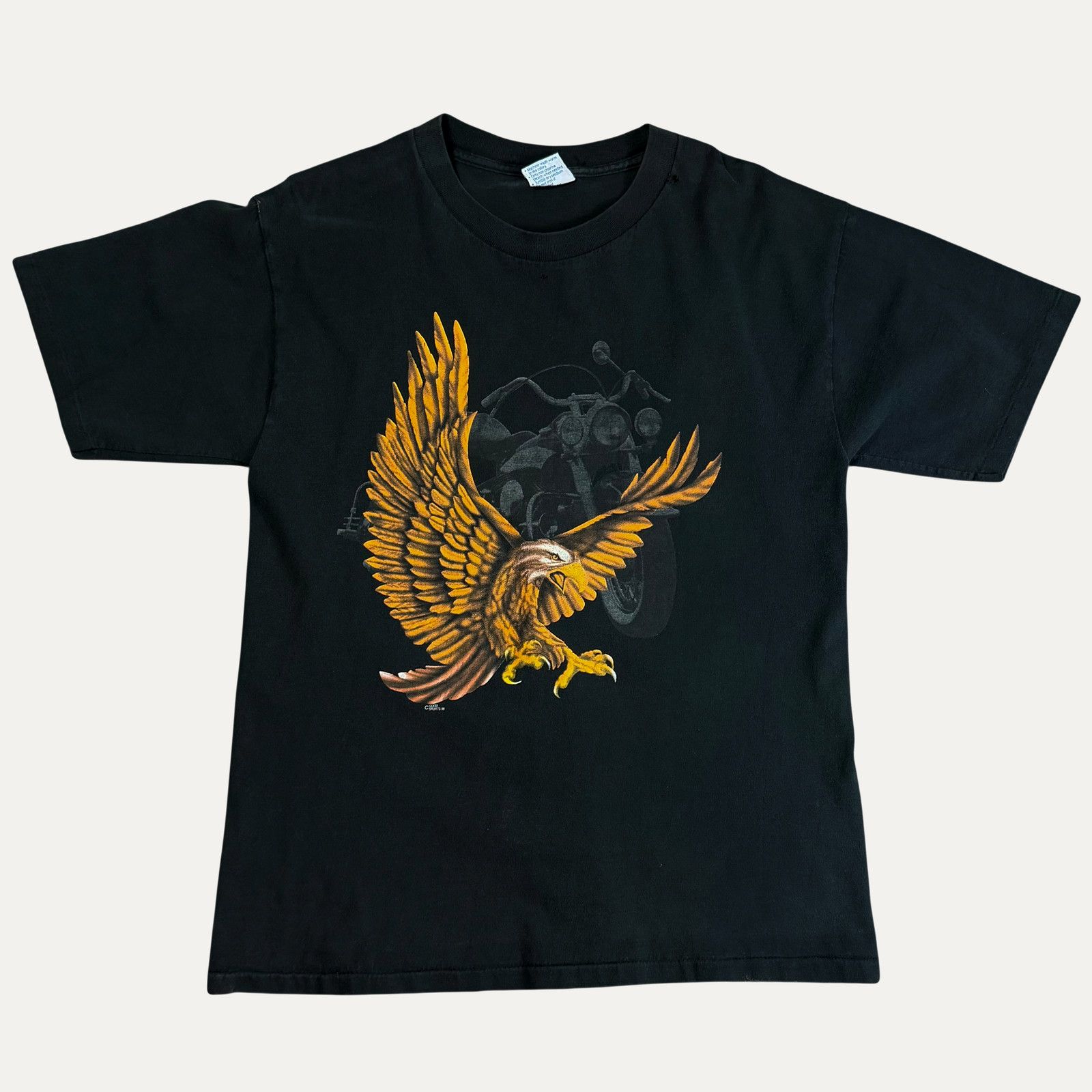 Vintage Vintage 90s Motorcycle Eagle T-Shirt Size US L / EU 52-54 / 3 - 1 Thumbnail