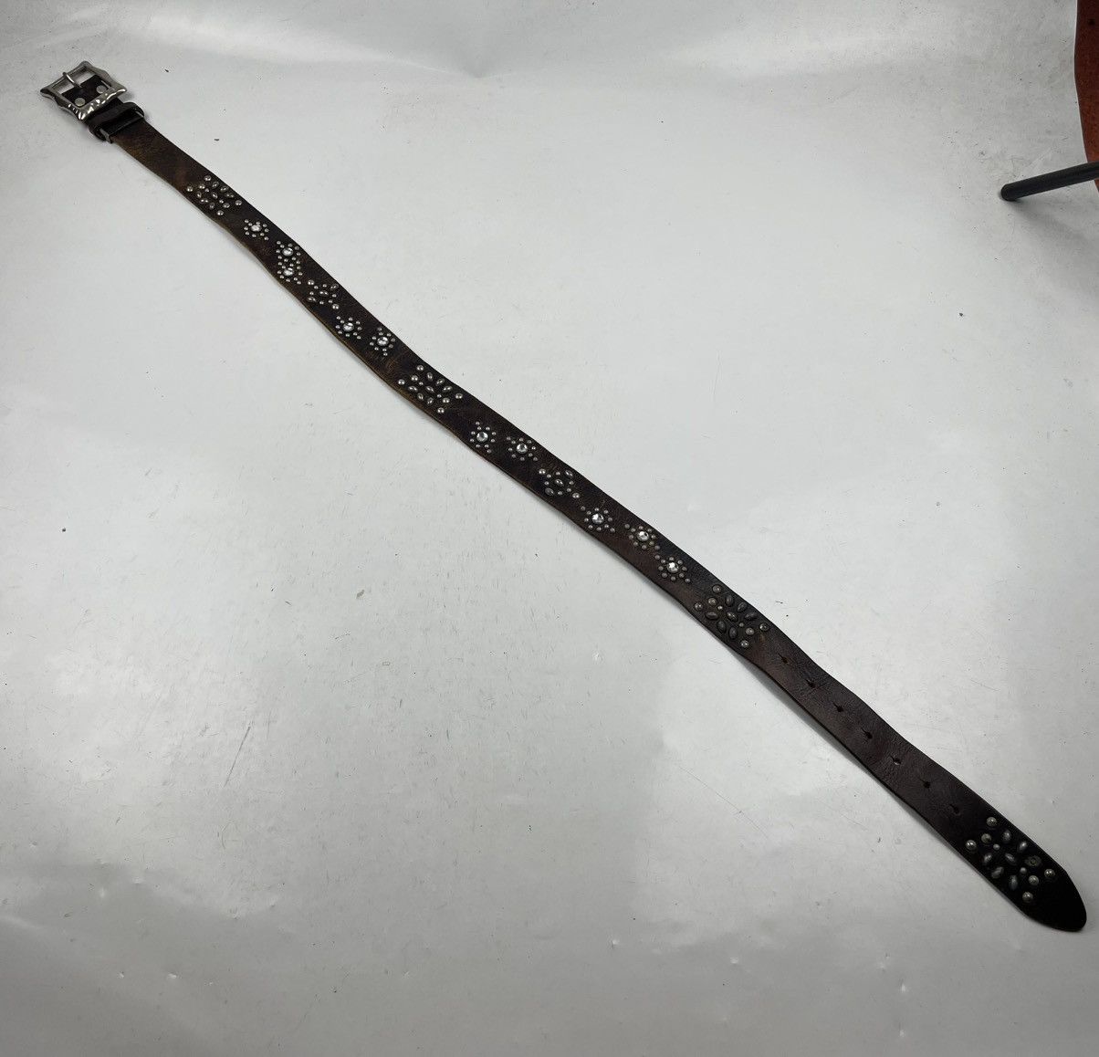 Seditionaries distressed studded leather belt tc42 Size 40 - 6 Thumbnail