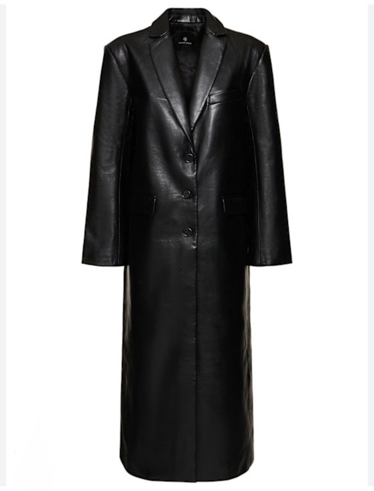 Anine Bing Anine Bing New Long Leather coat, black, size L Size L / US 10 / IT 46 - 3 Thumbnail