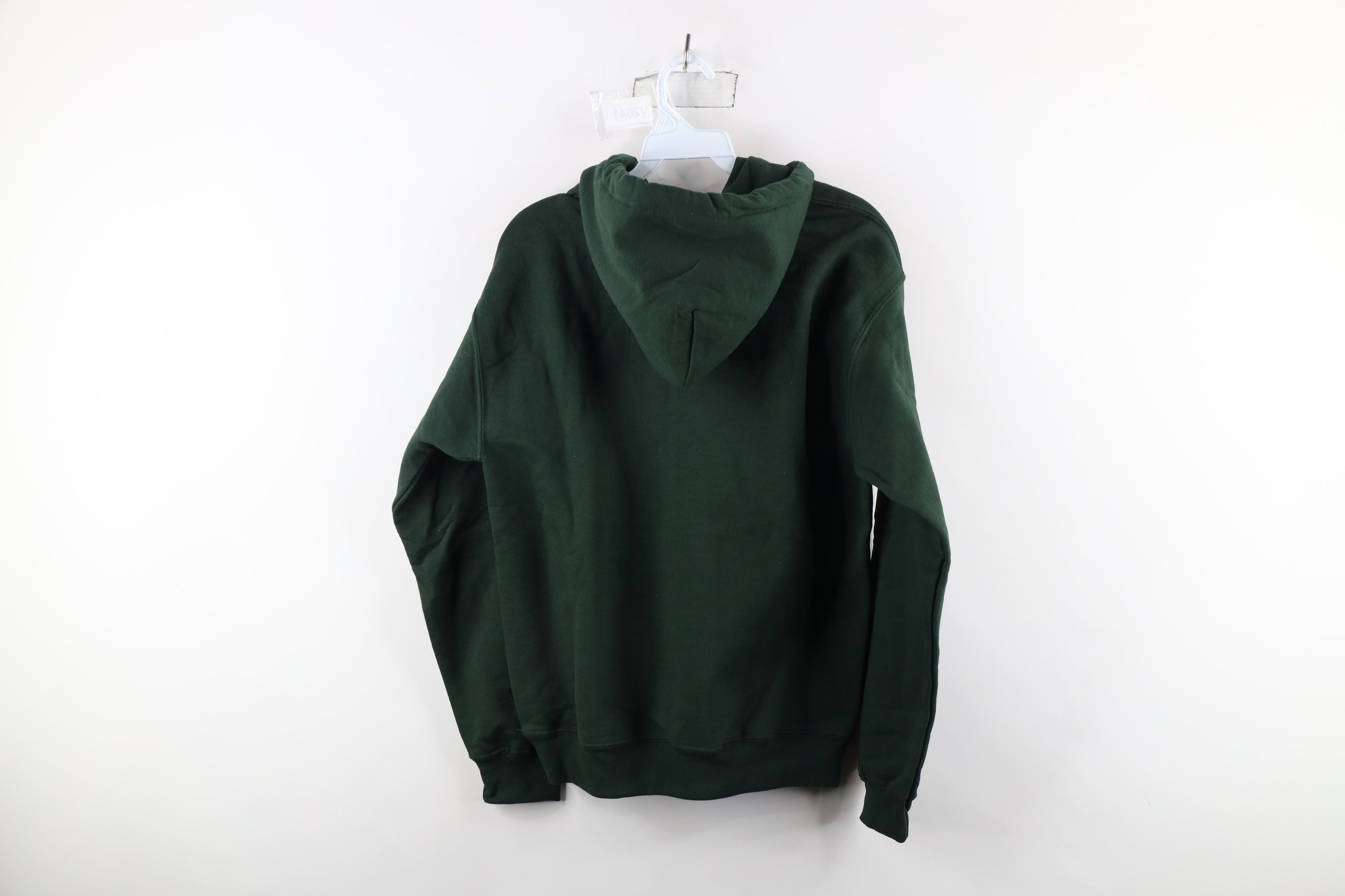 Vintage Vintage 90s Streetwear Blank Hoodie Sweatshirt Hunter Green Size US S / EU 44-46 / 1 - 7 Thumbnail