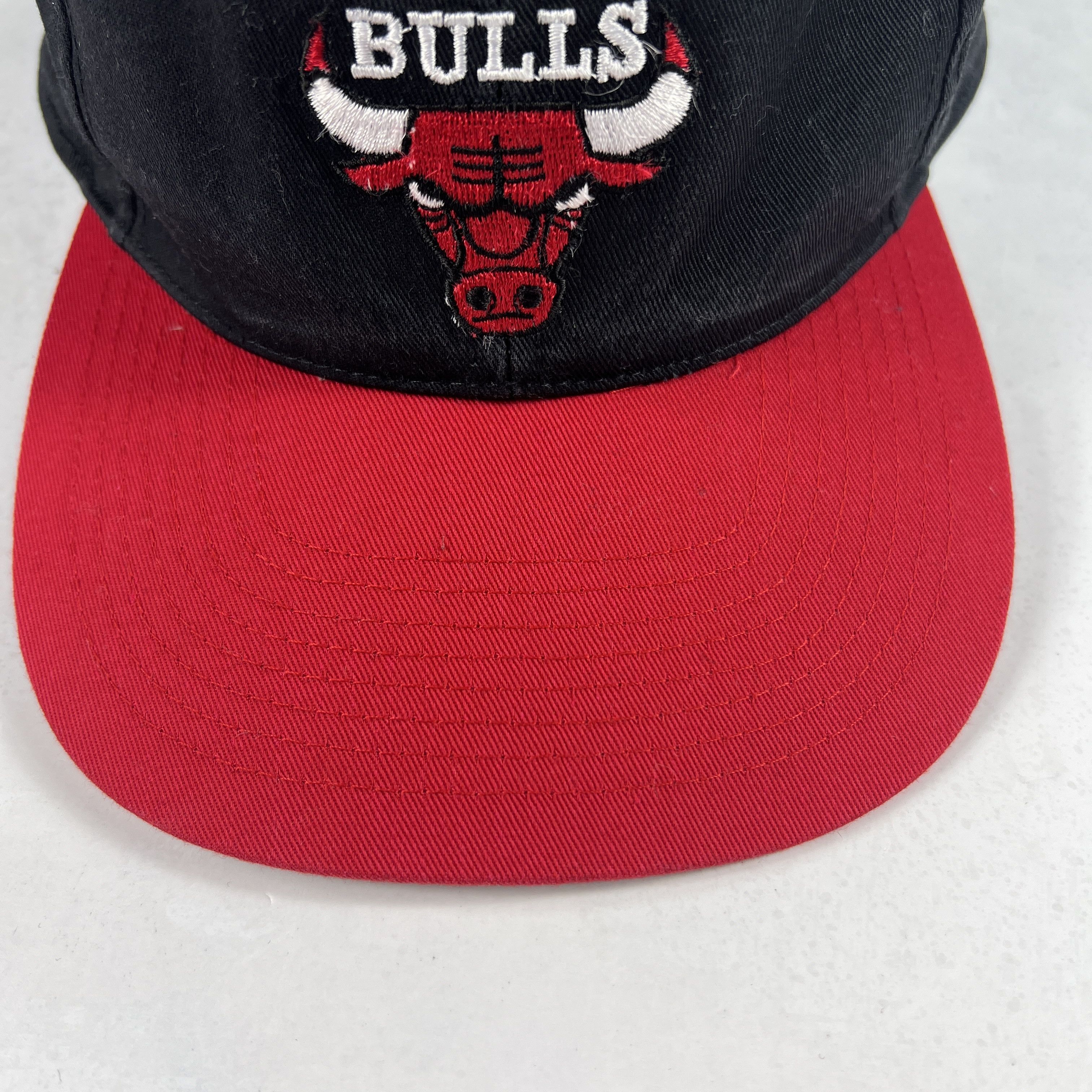 Drew Pearson × NBA × Vintage VTG 90s Drew Person NBA Chicago Bulls Snap Back Hat BlackCap Size ONE SIZE - 4 Thumbnail