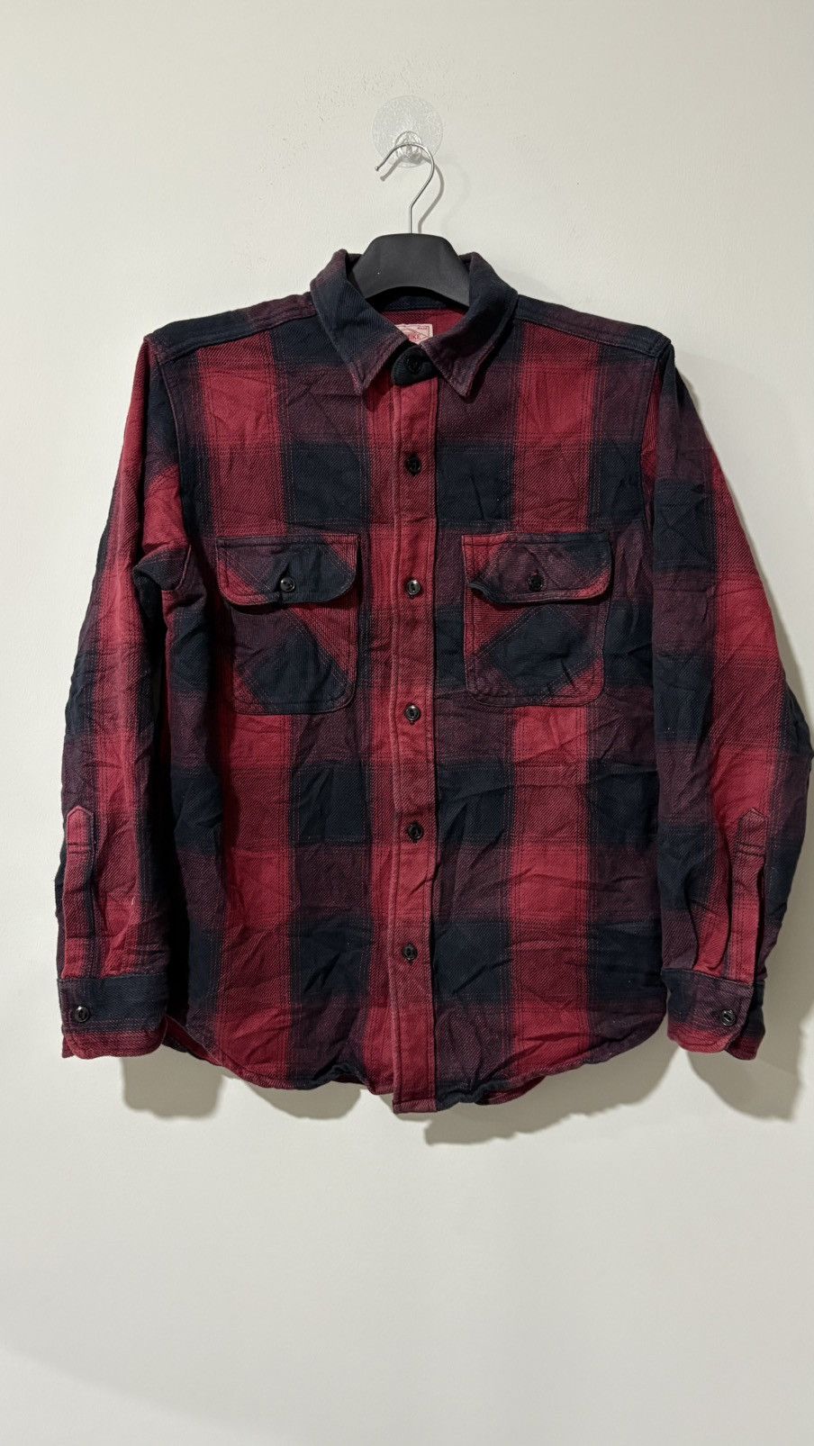 Flannel × Japanese Brand Big mike Plaid Tartan Flannel Shirt 👕 Size US M / EU 48-50 / 2 - 1 Thumbnail