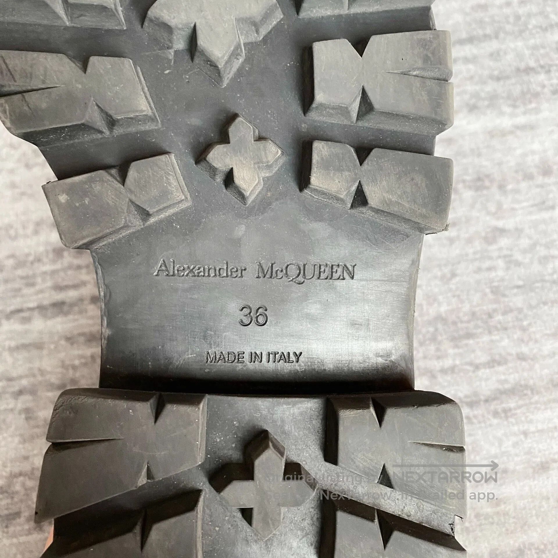 Alexander McQueen black round toe mary jane loafers. Size US 6 / IT 36 - 7 Thumbnail