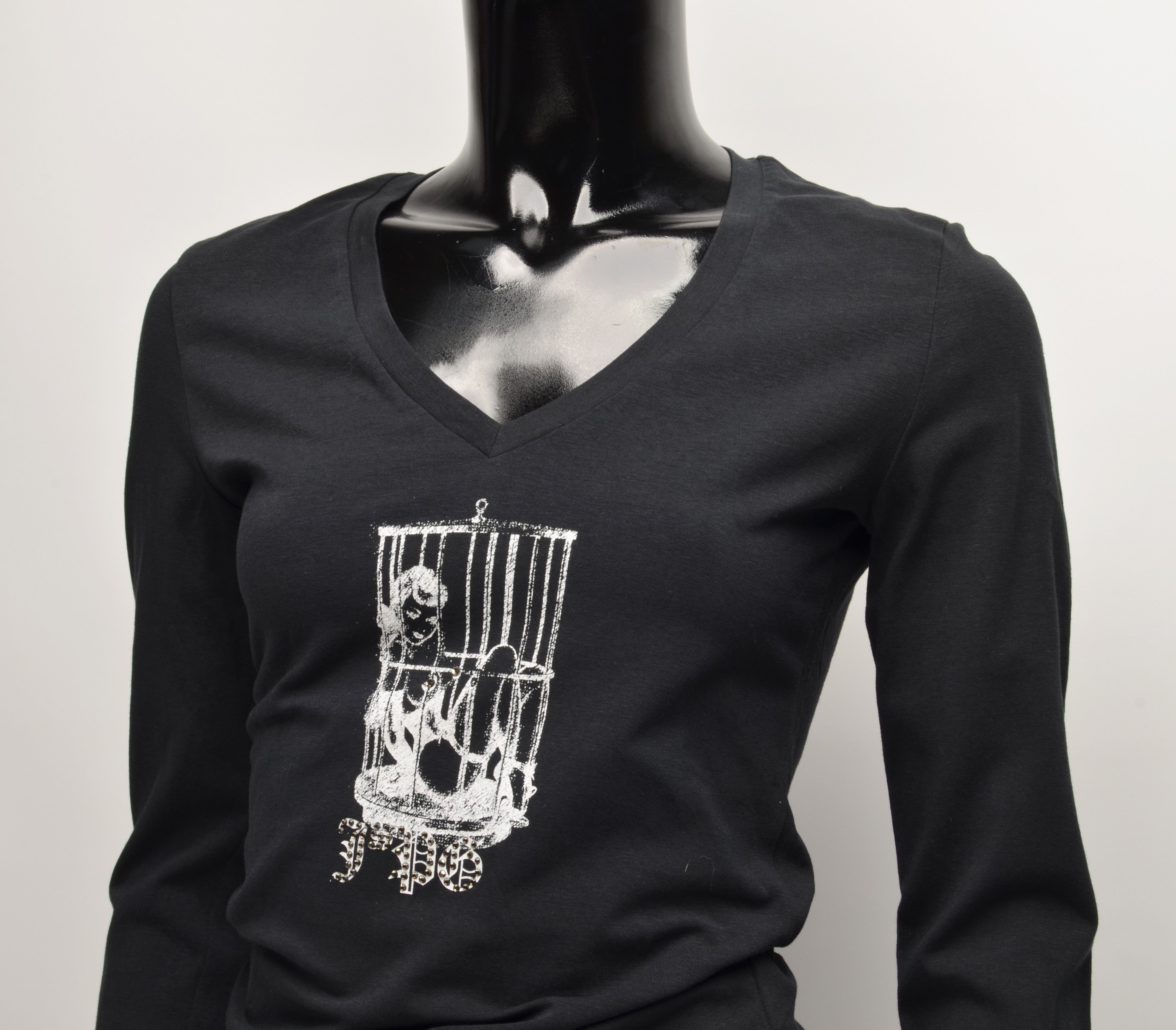Jean Paul Gaultier Vintage Rare Jean Paul Gaultier Chrystal Tits Printed Top Size M / US 6-8 / IT 42-44 - 2 Thumbnail