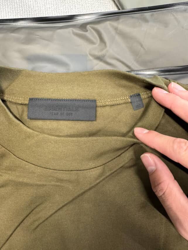Fear of God Fear of God Essentials Jersey Crewneck Tee Olive Size US XL / EU 56 / 4 - 2 Thumbnail