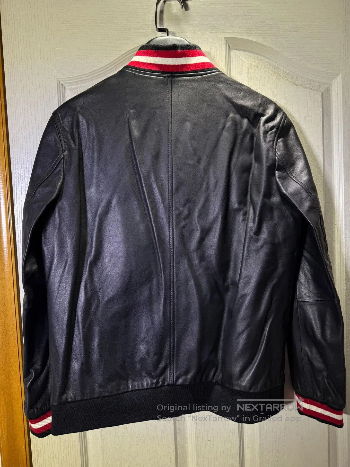 Bally Bally Men's Sheepskin Leather Baseball Jacket. Size US M / EU 48-50 / 2 - 7 Thumbnail