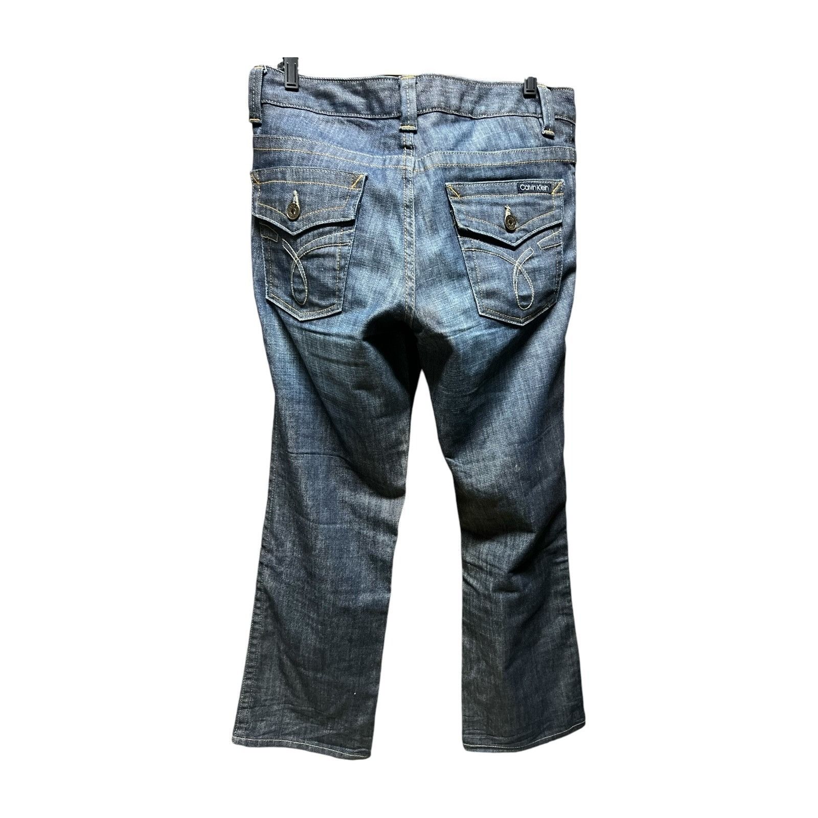 Calvin Klein Awesome Calvin Klein Jeans Straight Women's 12 Blue Dark Was Size 34" / US 12 / IT 48 - 5 Thumbnail