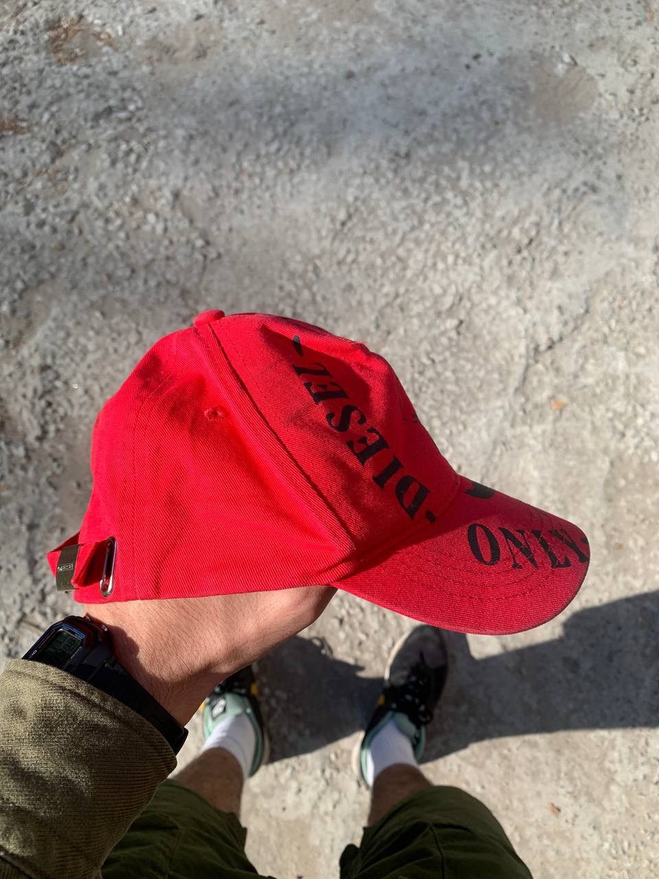 Diesel × Vintage VERY RARE DIESEL INDUSTRY DENIM DIVISION DESIGNER CAP Y2K Size ONE SIZE - 4 Thumbnail
