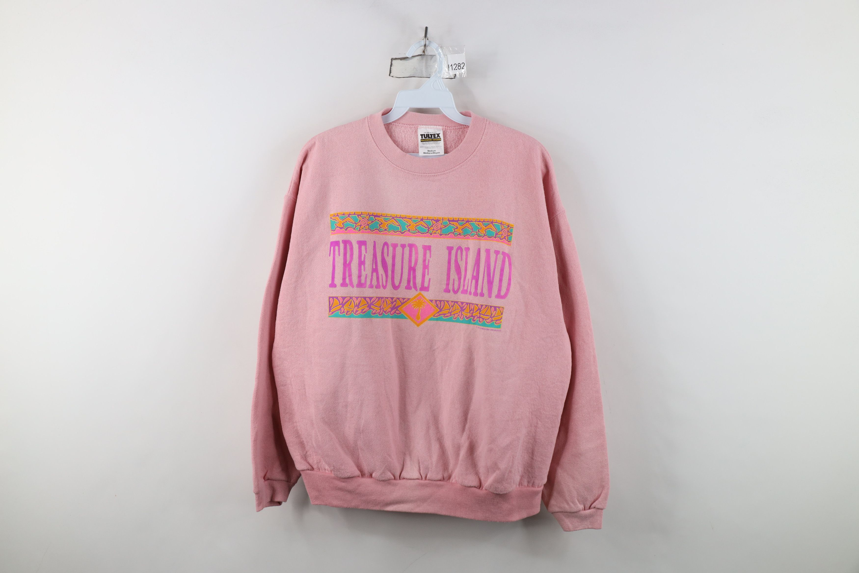 Vintage Vintage 90s Paint Treasure Island Crewneck Sweatshirt USA Size M / US 6-8 / IT 42-44 - 1 Thumbnail