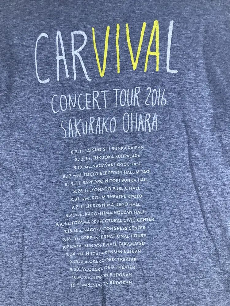 Band Tees Carvival Convert Tour 2016 by Sakurako Ohara Tshirts Size M / US 6-8 / IT 42-44 - 4 Thumbnail