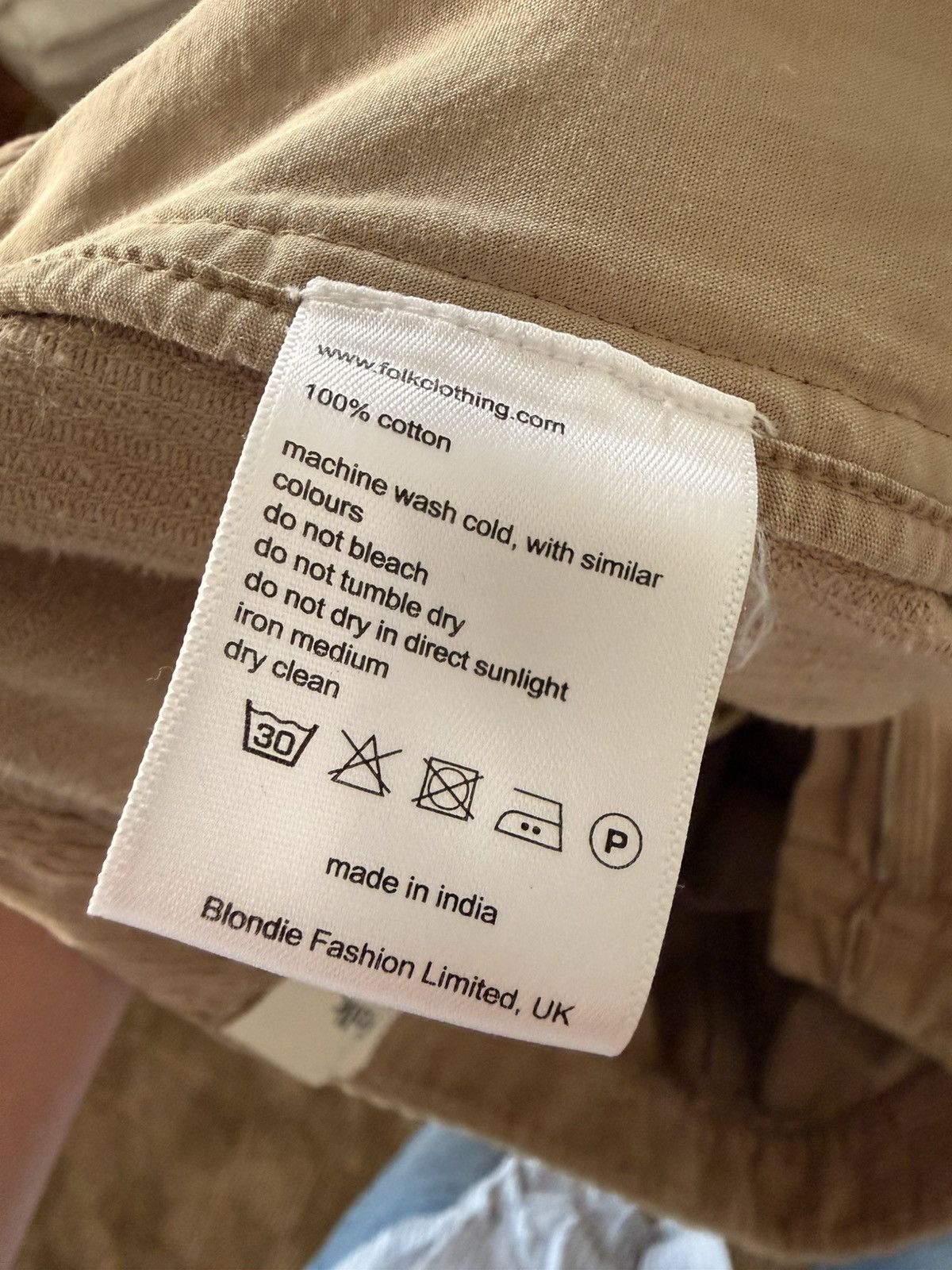 Folk Folk Assembly Pants in Khaki Corduroy Size US 32 / EU 48 - 4 Thumbnail