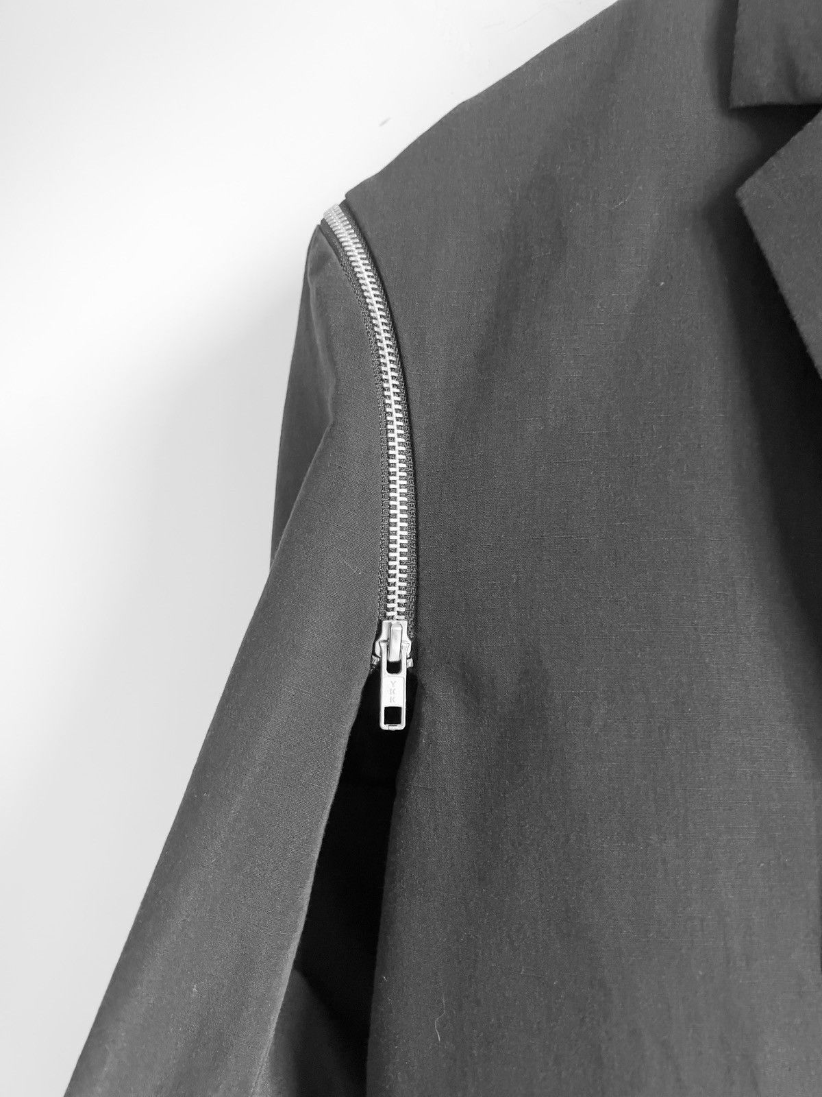 Yohji Yamamoto Yohji Yamamoto Ground Y - W/Gabardine Shoulder Zipper Jacket Size US L / EU 52-54 / 3 - 4 Thumbnail