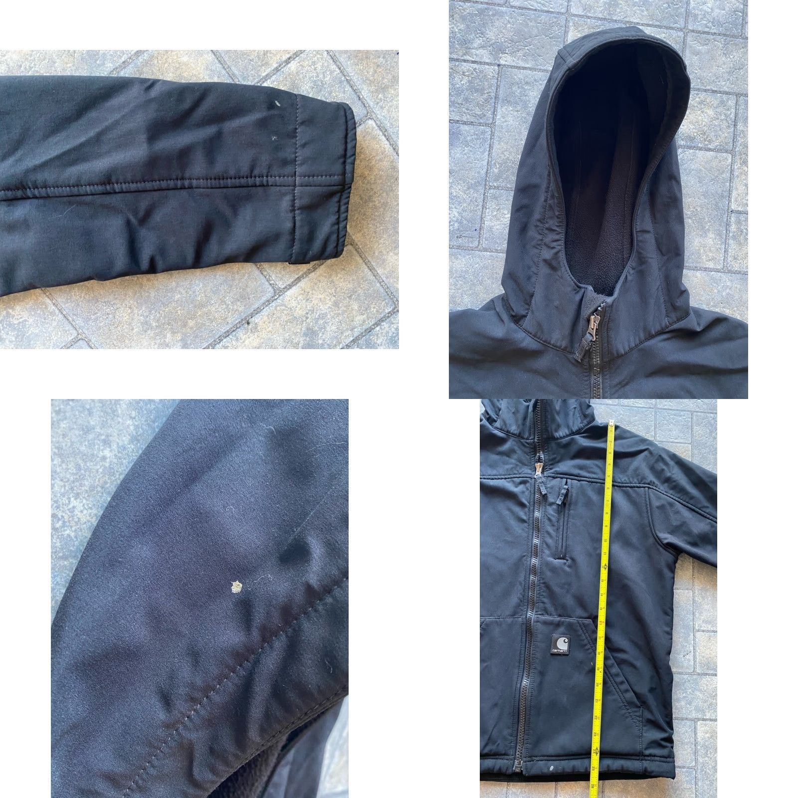 Carhartt Carhartt Jacket Women’s Small S Black Coat Flaws Wear Soft Shell J182 Nylon Outer Shell Carhartt Size S / US 4 / IT 40 - 8 Thumbnail
