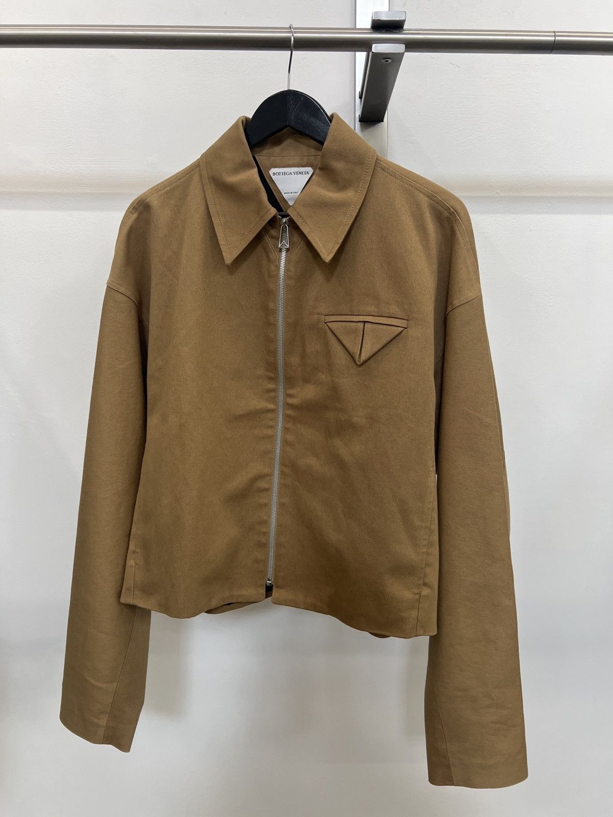 Bottega Veneta Bottega Veneta Cotton-Twill Blouson Jacket Camel Size US M / EU 48-50 / 2 - 1 Thumbnail