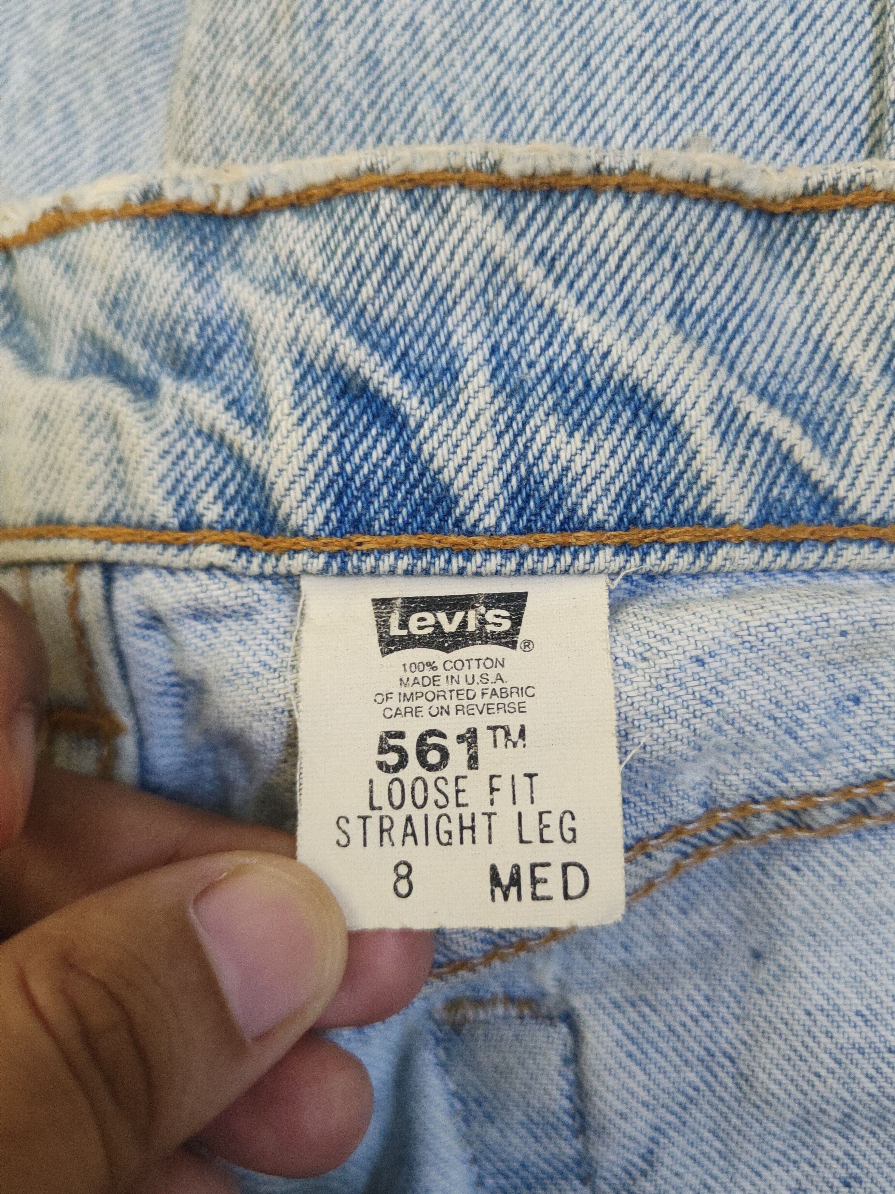 Levi's DL 561 Levi's Blue Distressed Ripped Jeans #46-810 Size US 28 / EU 44 - 16 Thumbnail