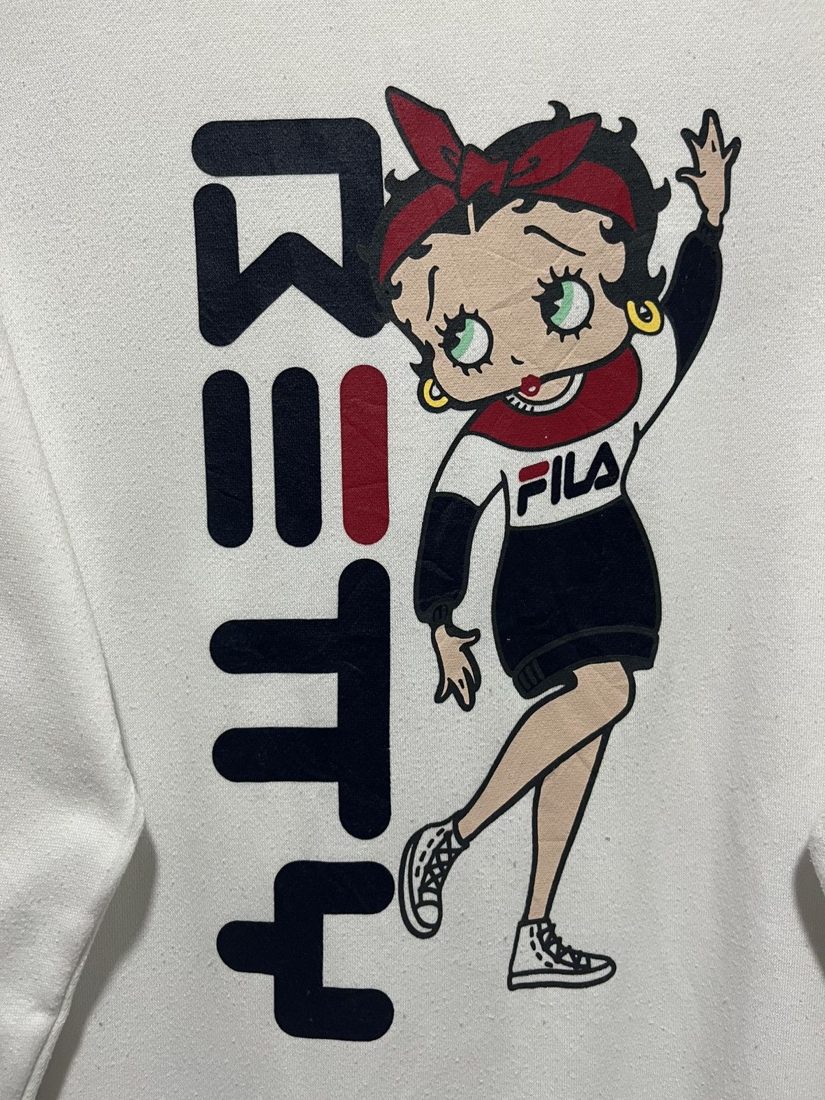 Anime × Fila Betty Boop X Fila Sweatshirt Pullover Jumper Size US L / EU 52-54 / 3 - 3 Thumbnail