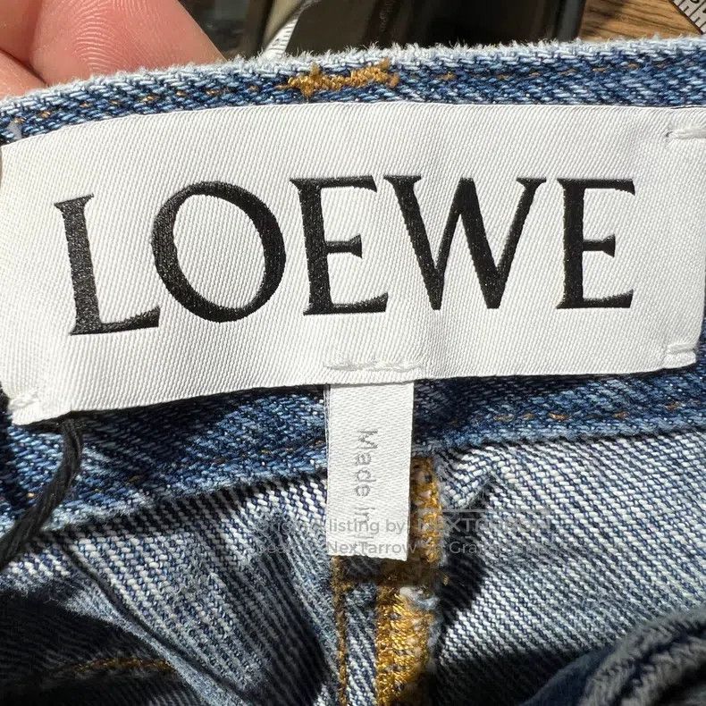 Loewe Loewe 25FW Logo Embroidered Denim Jeans Size 24" / US 00 / IT 34 - 3 Thumbnail