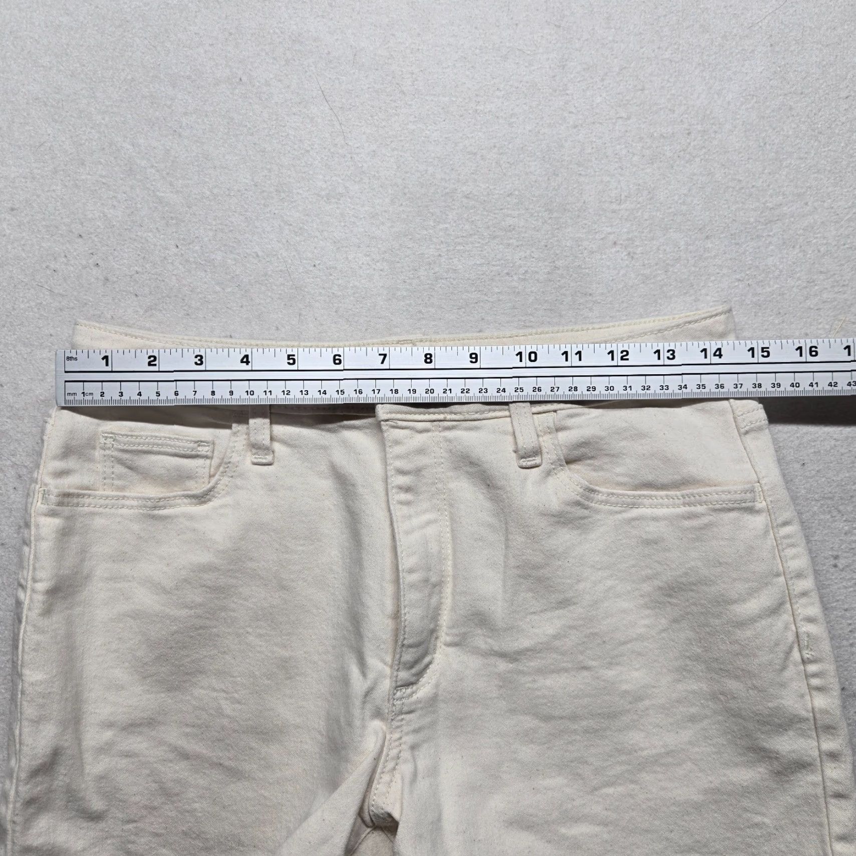 Vintage Universal Thread White High Rise Midi Denim Jeans Women’s 8/29R Shirt? Size 30" / US 8 / IT 44 - 3 Thumbnail