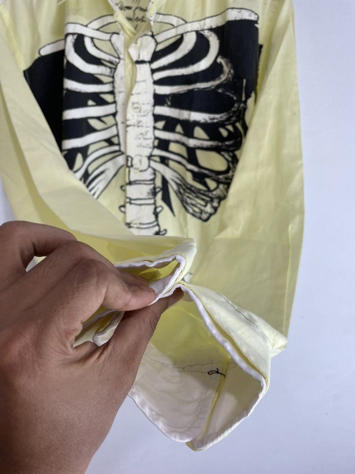 If Six Was Nine Rare Volcom Gothic Skeleton Shirt Seditionaries punk style Size US M / EU 48-50 / 2 - 4 Thumbnail