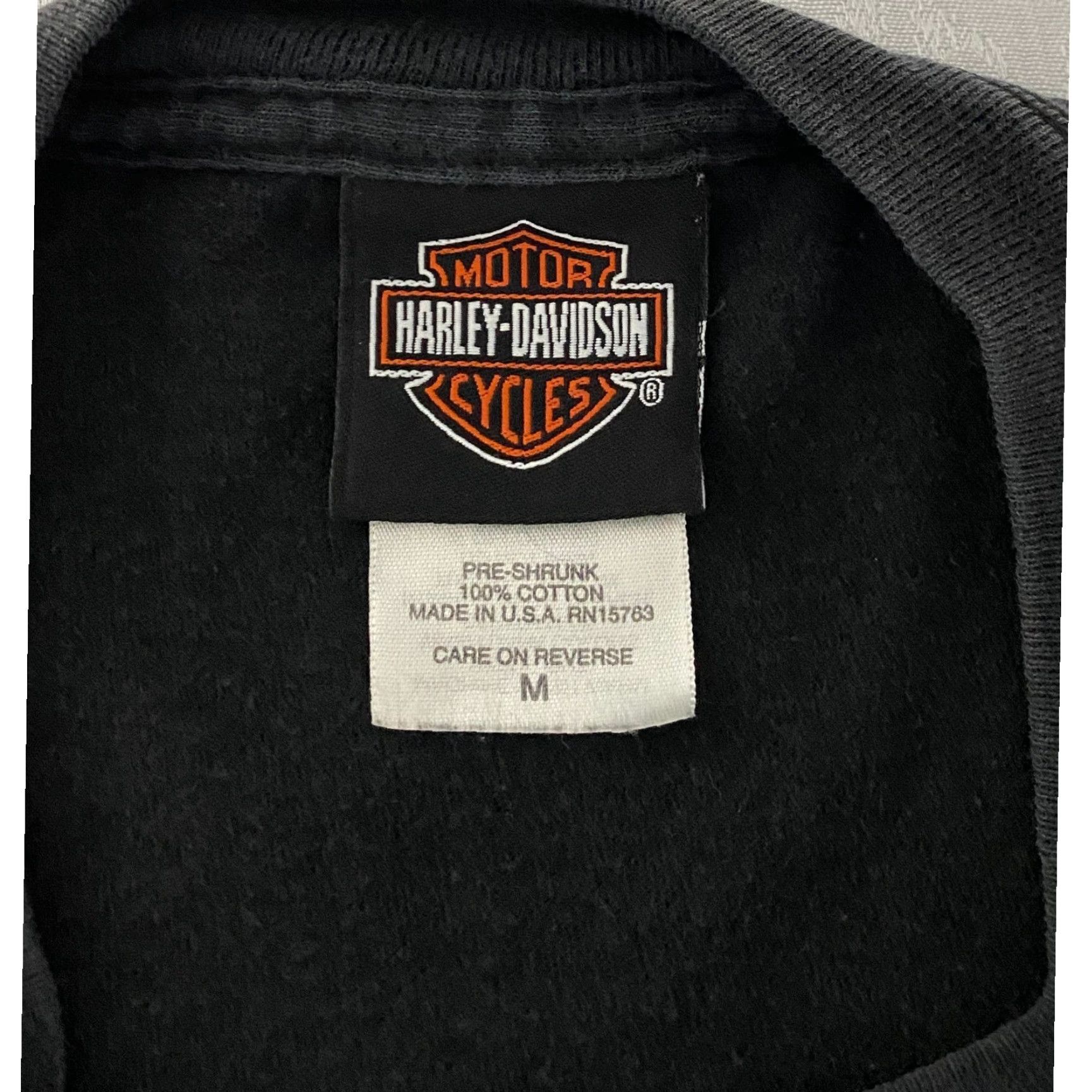 Harley Davidson VINTAGE Harley-Davidson Sword Graphic T-Shirt Mens M Black 2004 Illinois McHenry Shop Harley-Davidson Graphic Tee Grunge Motorcycle Retro Size US M / EU 48-50 / 2 - 5 Thumbnail