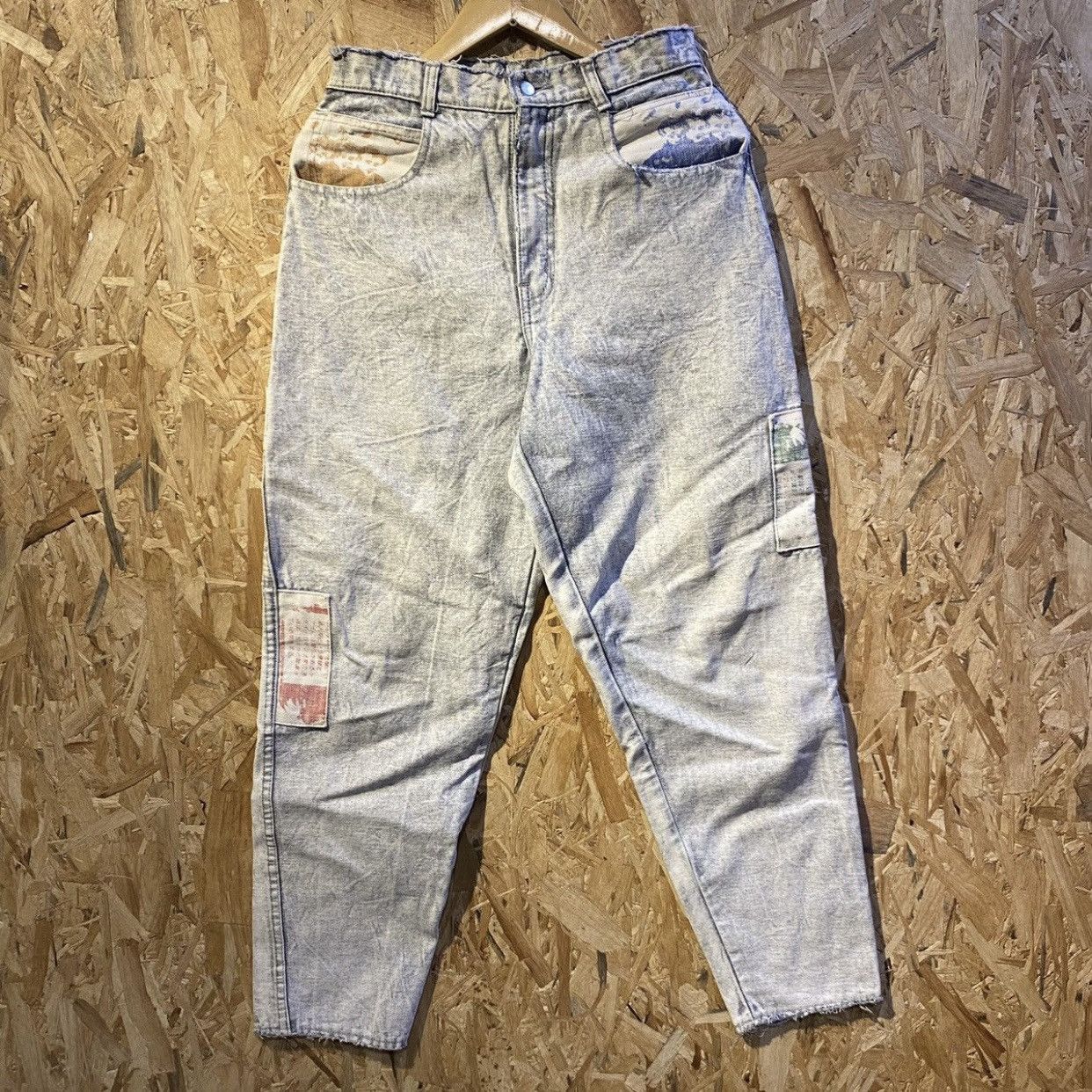 Vintage Vintage Classic Blues Novo James Dean Patch Jeans Acid Wash Size US 29 - 2 Thumbnail