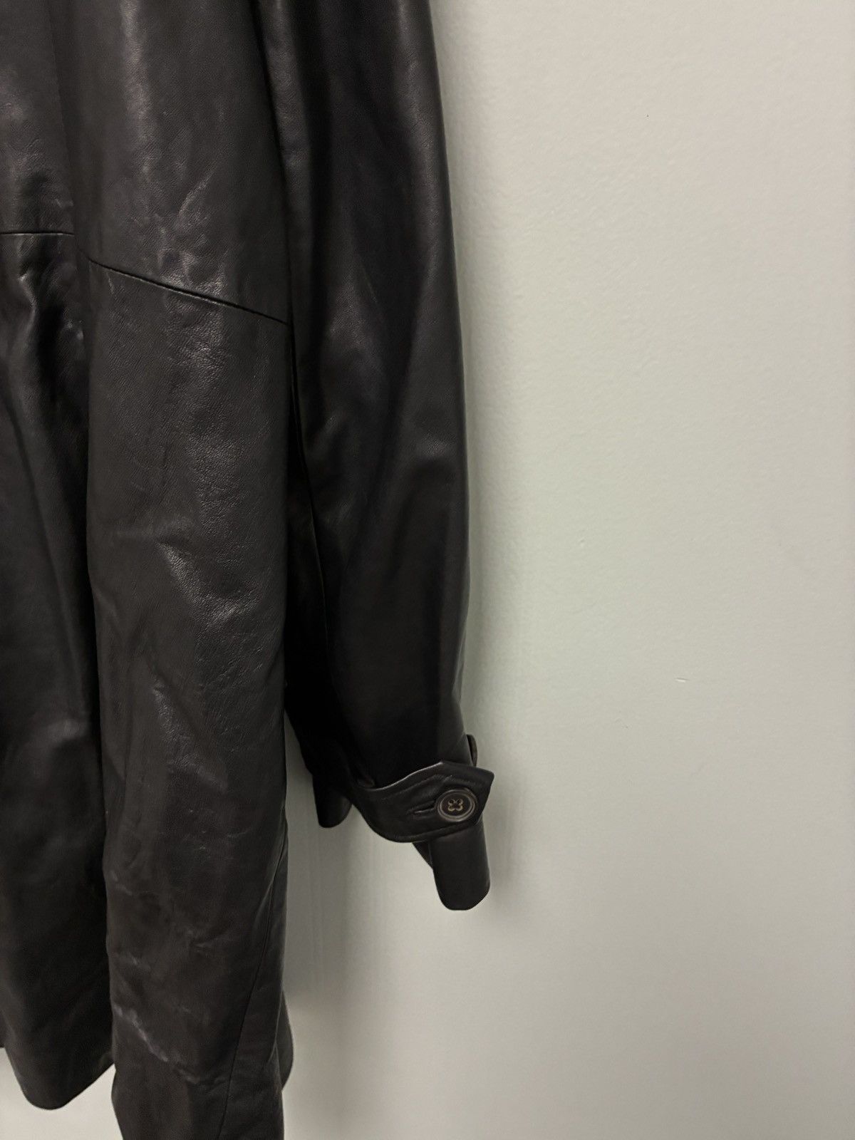 John Varvatos Leather trench coat EU 54 US 44 Size US L / EU 52-54 / 3 - 9 Thumbnail