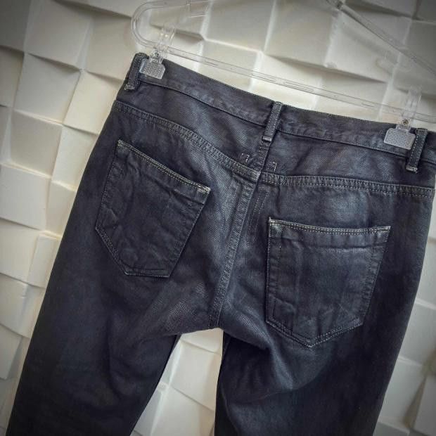 Rick Owens Drkshdw O&M Rick Owens ss14 vicious black mineral waxed detroit cut Size US 29 - 5 Thumbnail