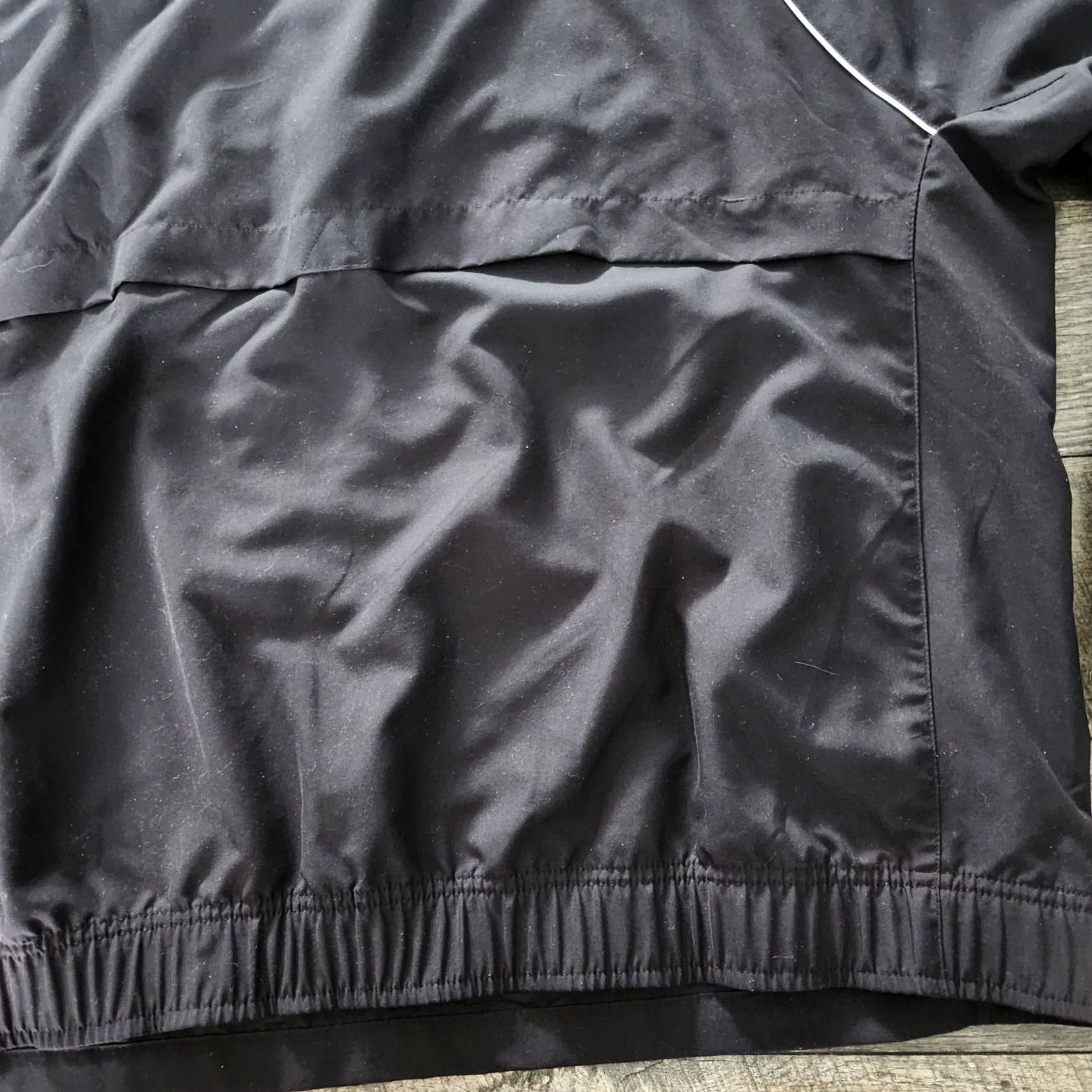 Adidas VINTAGE Cummins Adidas Mens XL 1/4 Zip Pullover Windbreaker Coat Black Mock Neck Long Sleeve Lightweight Sports Weather Jacket Size US XL / EU 56 / 4 - 7 Thumbnail