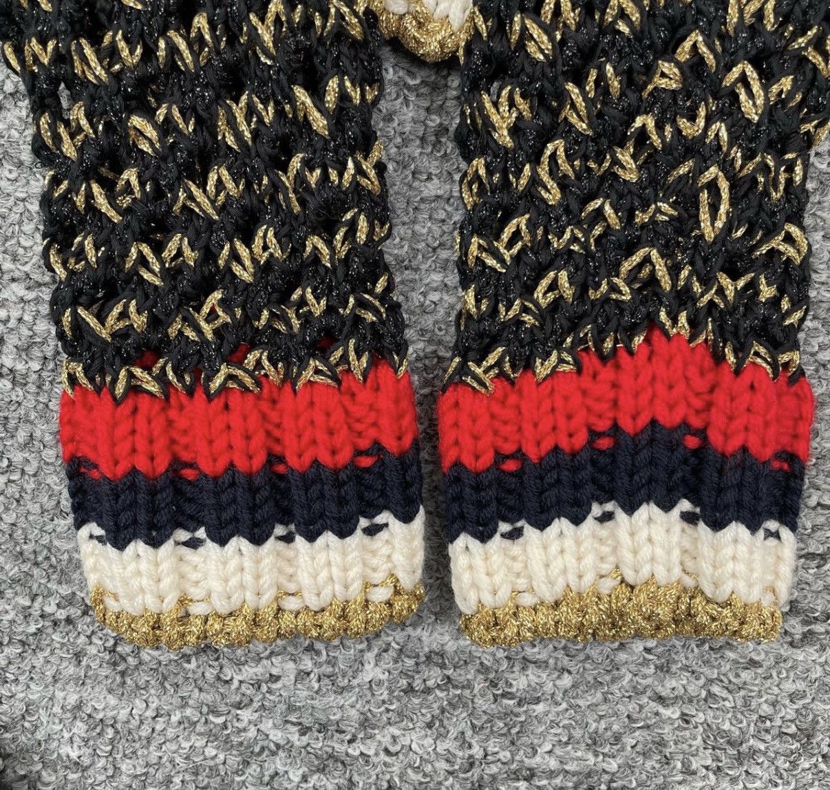 Gucci Gucci Striped Hollowed-out Tweed Jacket K12 Size S / US 4 / IT 40 - 4 Thumbnail
