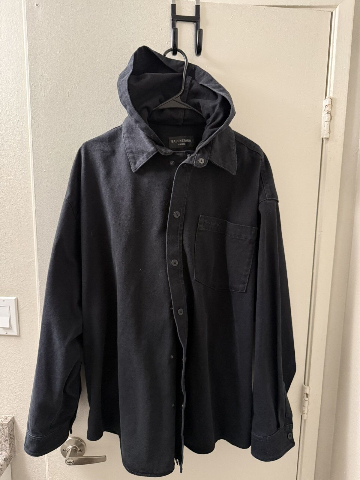 Balenciaga Balenciaga Parka Denim Jacket Size US S / EU 44-46 / 1 - 1 Thumbnail