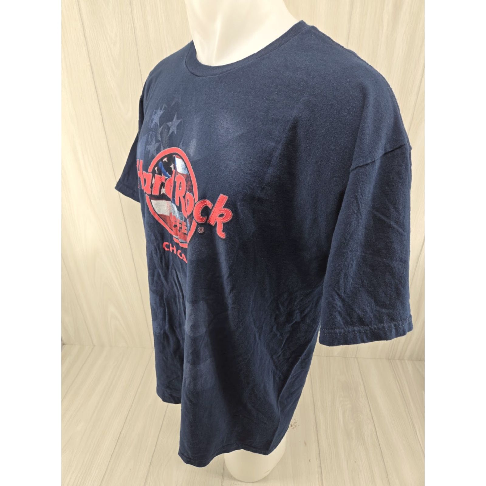 Hard Rock Cafe Hard Rock Cafe Shirt Adult XL Short Sleeve Chicago Blue Shirt Men T-Shirt Logo Rock Size US XL / EU 56 / 4 - 5 Thumbnail