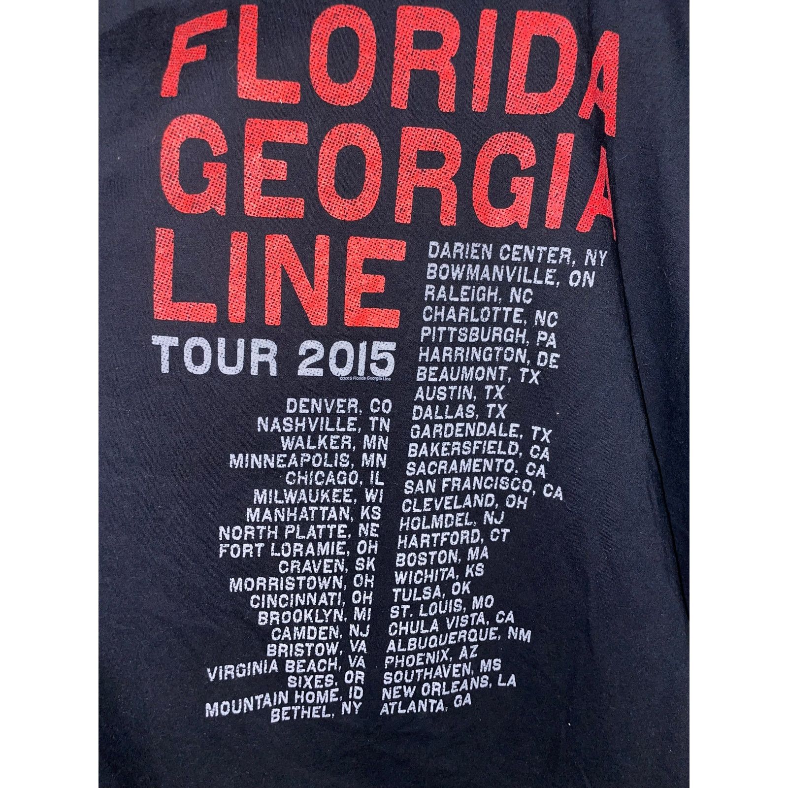 Tultex Womens Florida Georgia Line Tour Shirt Concert Top Tee XL Size XL / US 12-14 / IT 48-50 - 7 Thumbnail