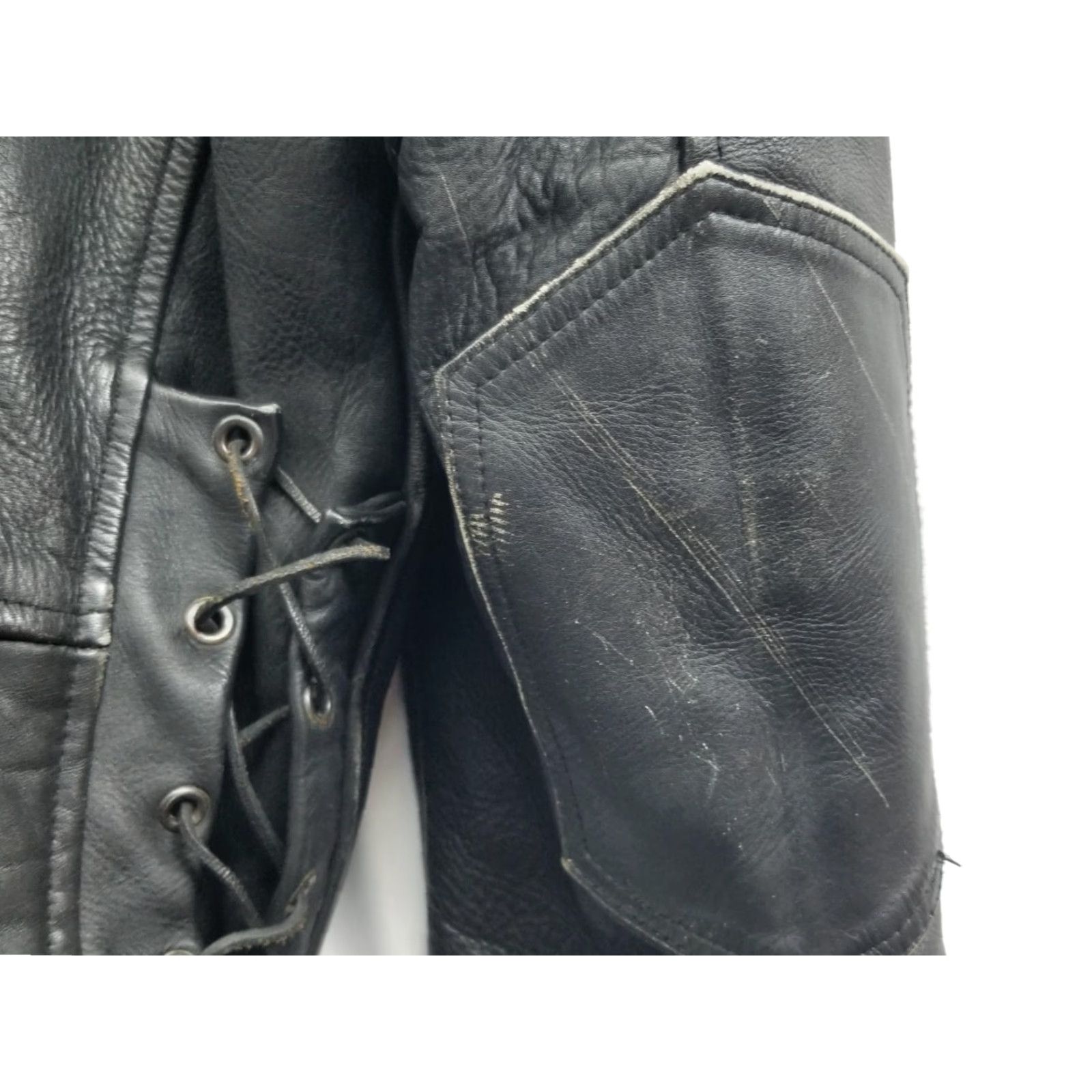 Vintage Antelope Creek Leather Motorcycle Jacket Mens Size 44 Black Embroidered Jacket Size US S / EU 44-46 / 1 - 7 Thumbnail