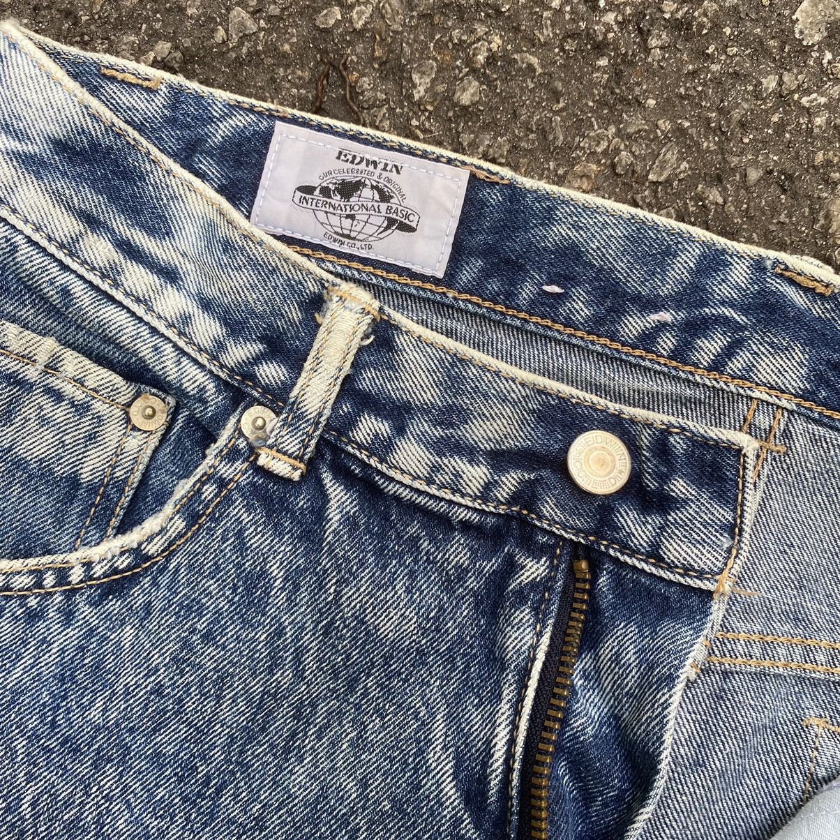 Japanese Brand Edwin Jeans Acid Wash Denim Size US 31 - 4 Thumbnail