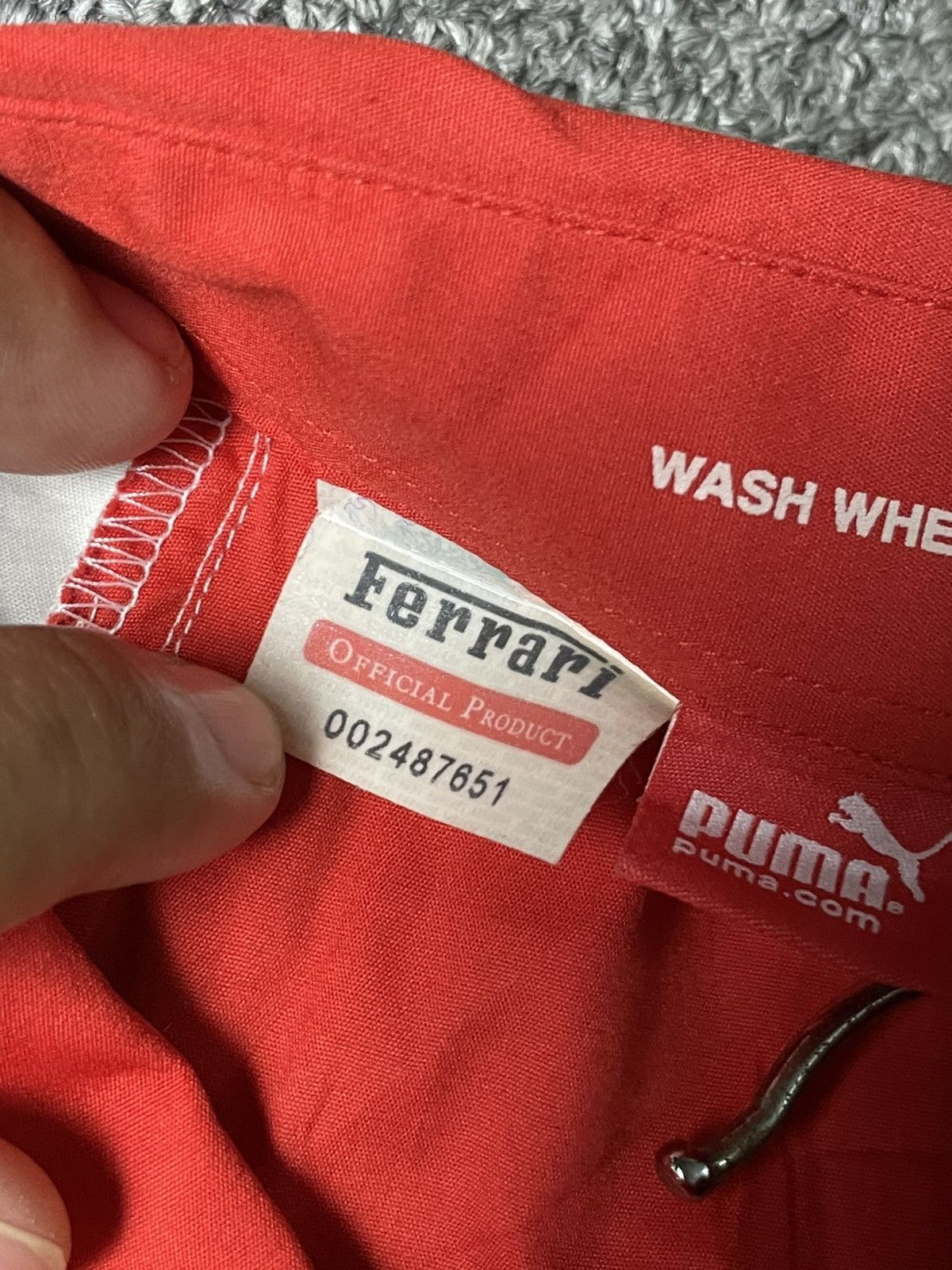 Ferrari × Puma × Vintage FERRARI F1 x PUMA BARCODE LONG SLEEVE SHIRT (85) Size US L / EU 52-54 / 3 - 11 Thumbnail