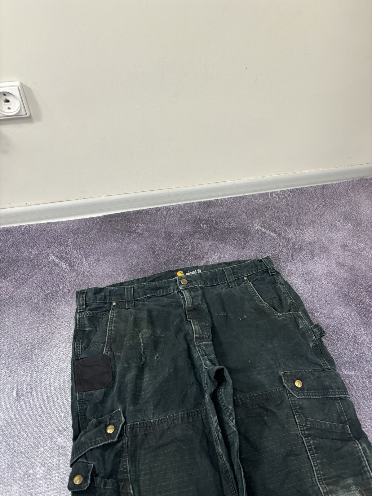 Carhartt Vintage Carhartt USA Dark Green Work Hype Baggy Cargo Pants Size US 40 / EU 56 - 16 Thumbnail