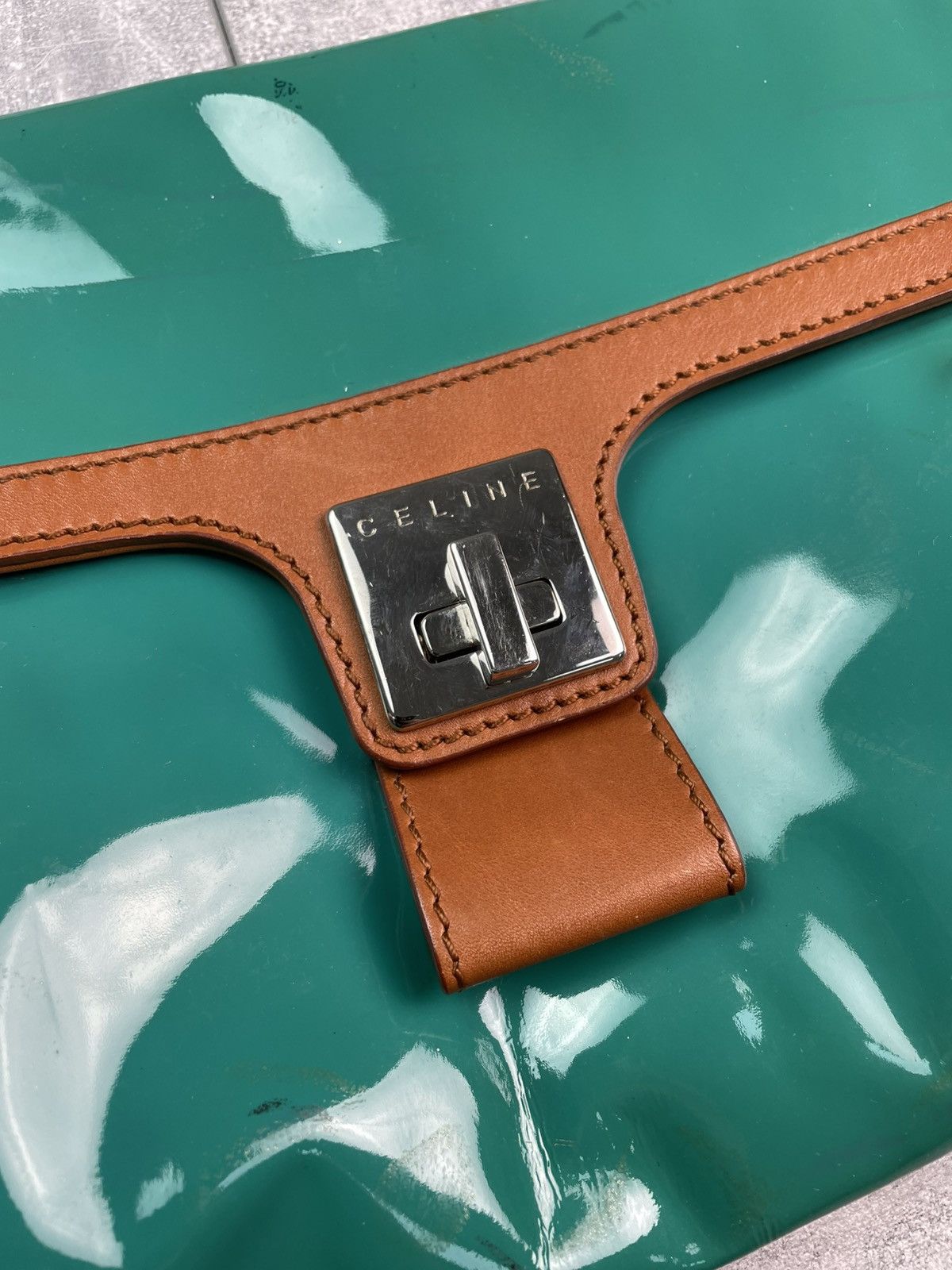 Celine Celine Clutch Patent Leather Bag Size ONE SIZE - 4 Thumbnail