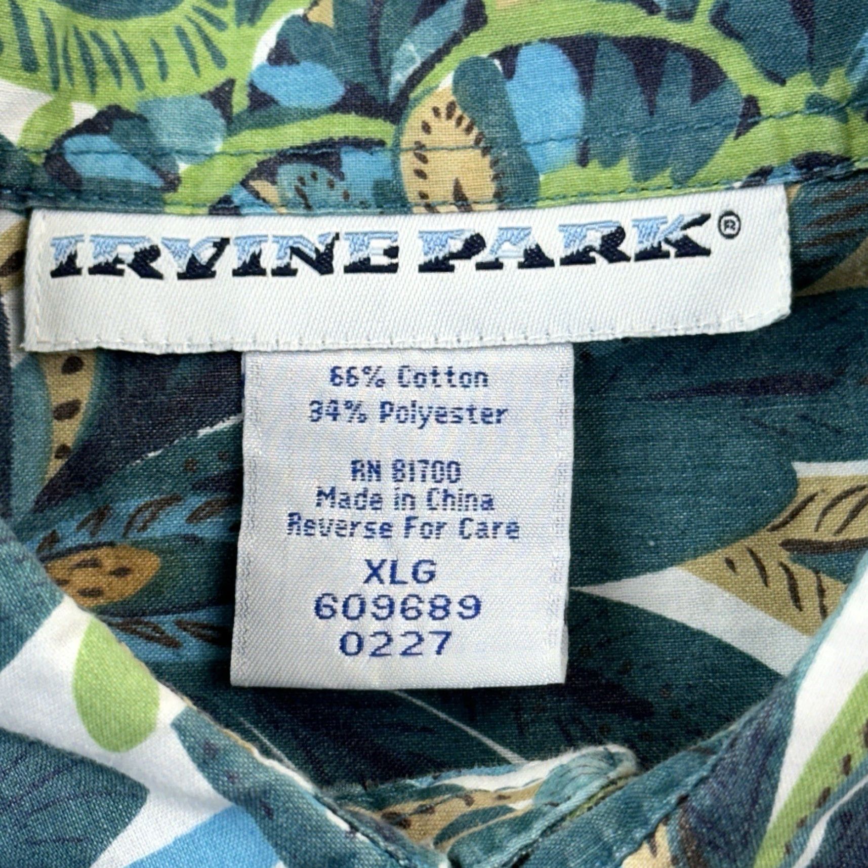 Vintage VINTAGE Irvine Park Shirt Mens XL Green Floral Paisley Print Long Sleeve 90s Size US XL / EU 56 / 4 - 5 Thumbnail