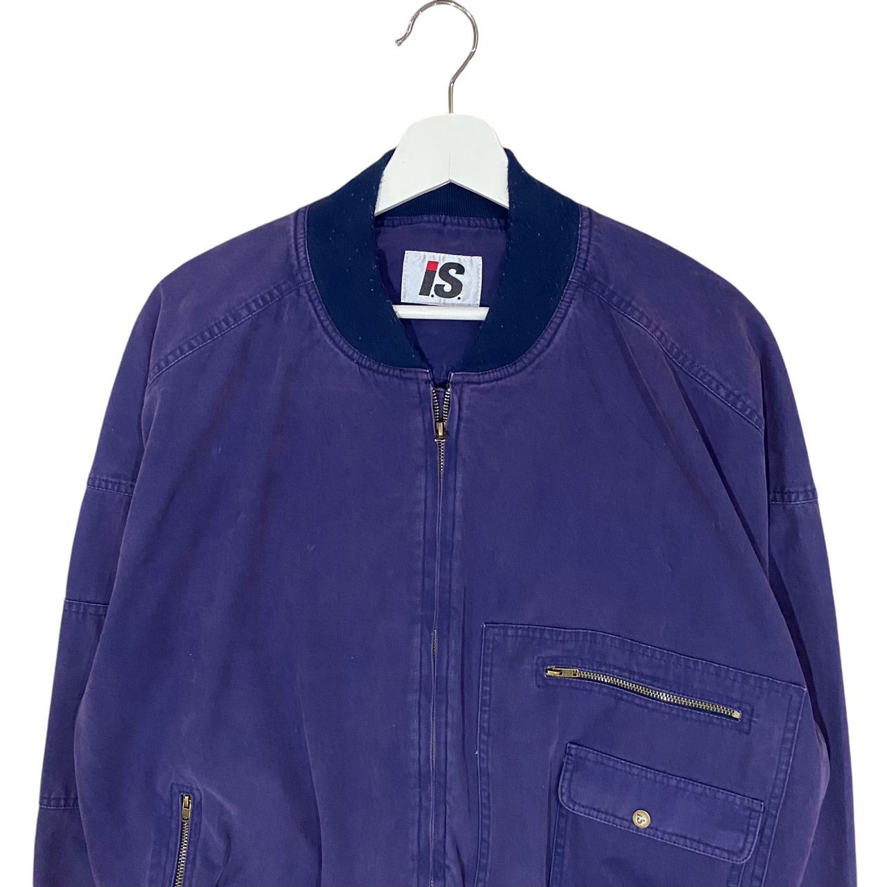 Issey Miyake × Vintage 🔥 VINTAGE 80's ISSEY MIYAKE I.S LOGO BOMBERS JACKET Size US L / EU 52-54 / 3 - 4 Thumbnail