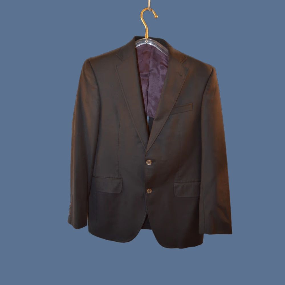 Cremieux VINTAGE Daniel Cremieux Blazer Men’s 39R Black 100% Wool 2 Button Jacket Coat Single-Breasted Sports Coat Mens Size 40R - 1 Thumbnail