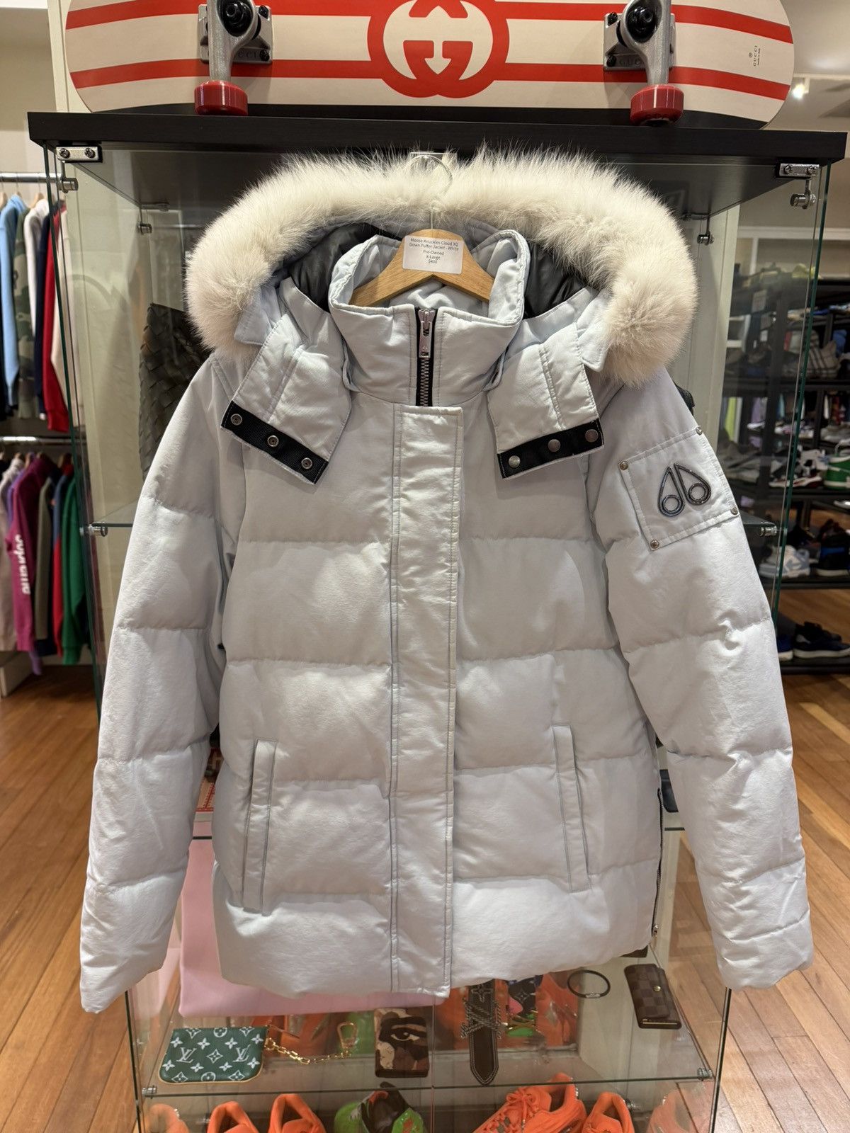 Moose Knuckles Moose Knuckles Cloud 3Q Down Puffer Jacket - White Size XL / US 12-14 / IT 48-50 - 1 Thumbnail