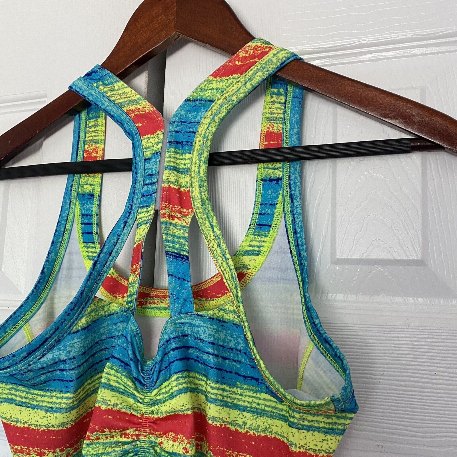 Saucony womens Saucony athletic tank top neon blue size small Size S / US 4 / IT 40 - 6 Thumbnail