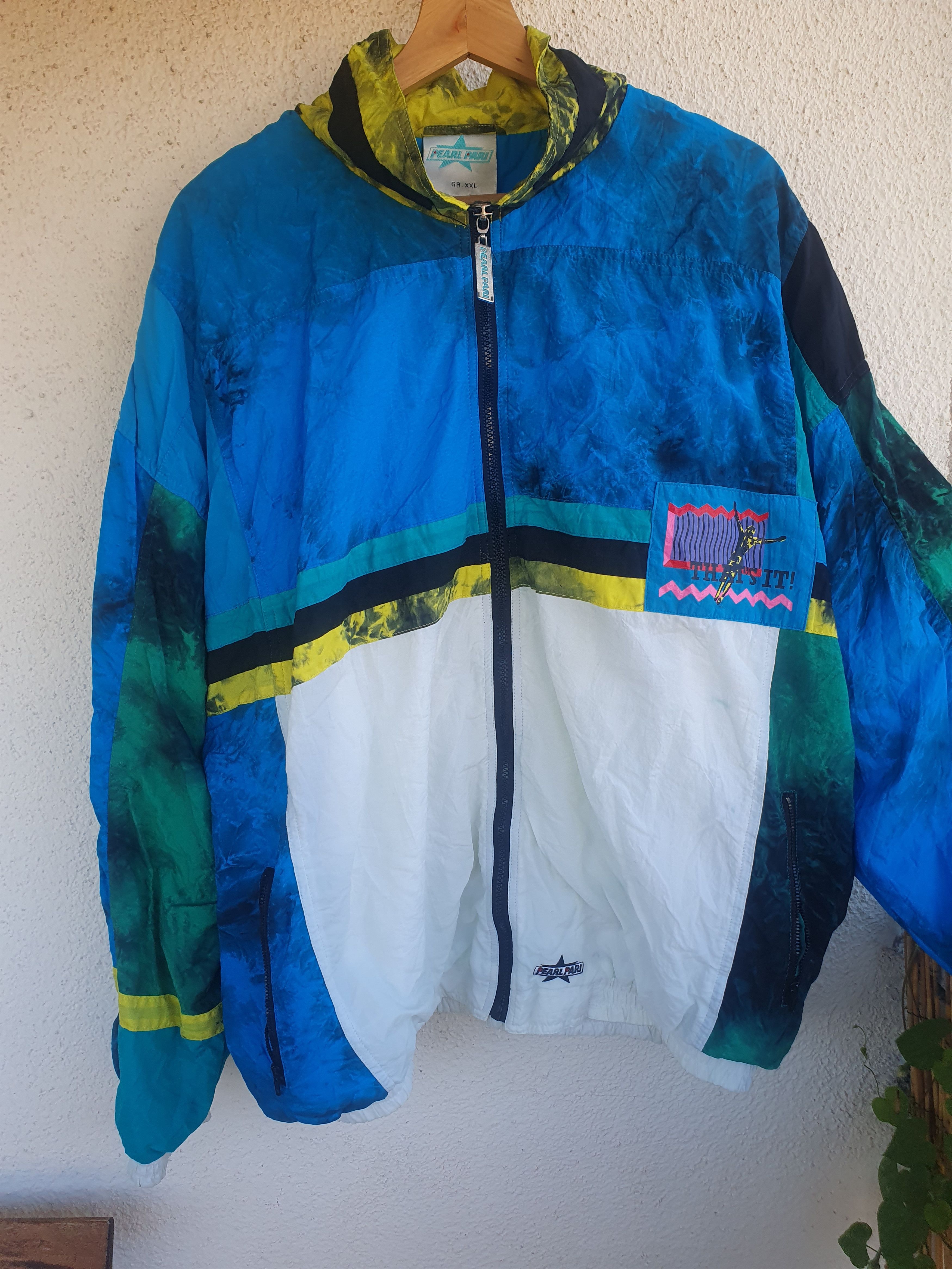 Vintage Pearl Pari Vintage Tye Dye Windbreaker Track Jacket sz XXL Size US XXL / EU 58 / 5 - 6 Thumbnail