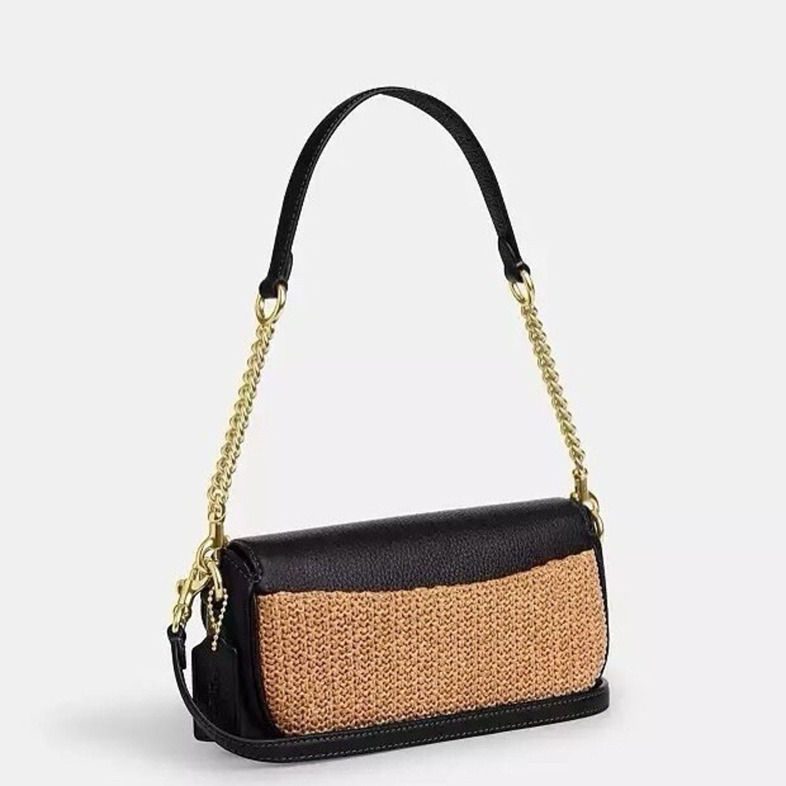 Coach NWT Coach Hailey Flap Bag Crossbody Handbag CAN69 Black Size ONE SIZE - 12 Thumbnail
