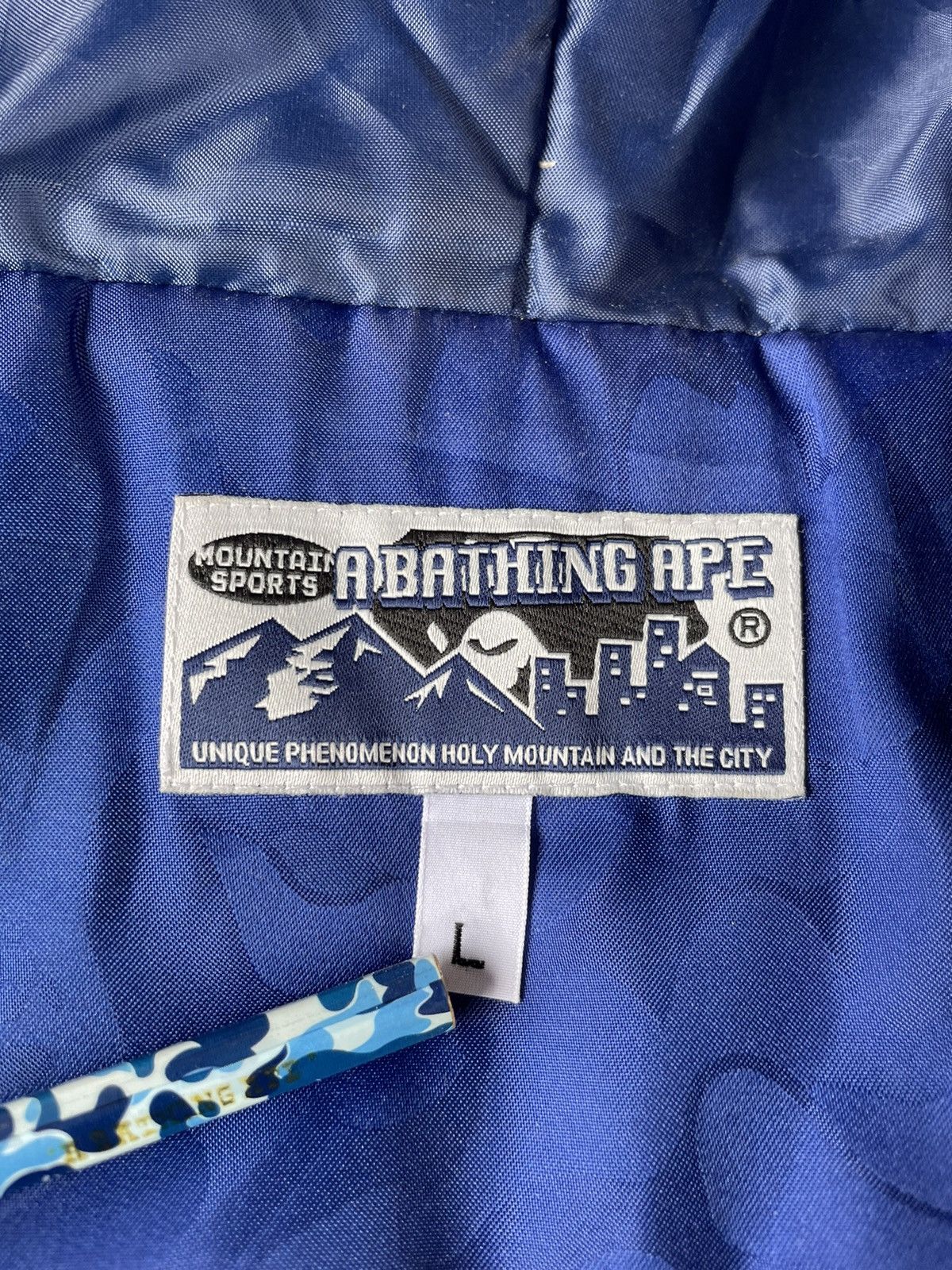 Bape Bape ABC Jacquard Camo Shark Heavy Jacket Size US L / EU 52-54 / 3 - 15 Thumbnail